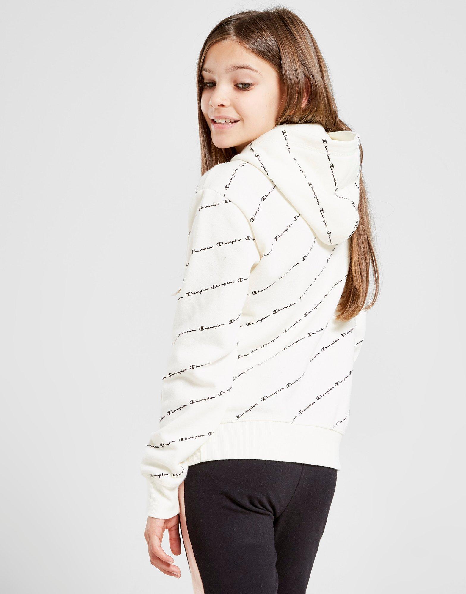white champion hoodie girls