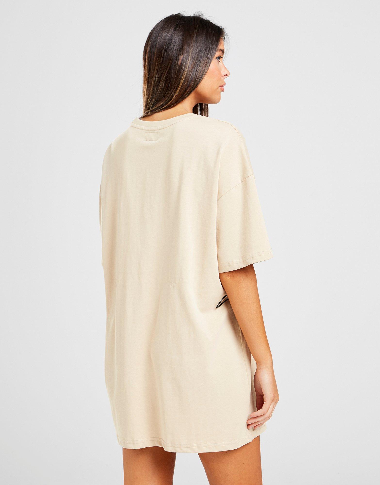 t shirt dress beige