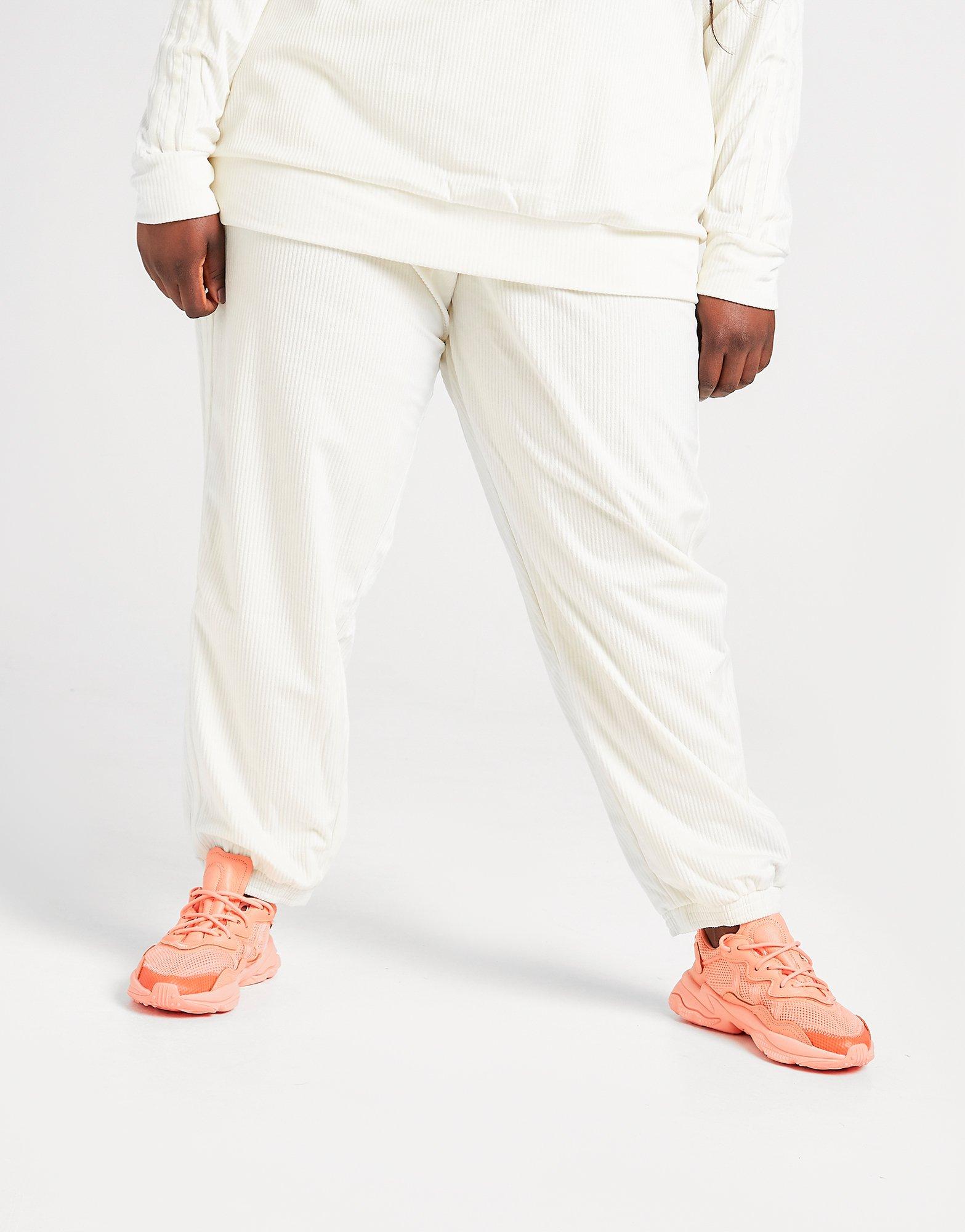 plus size white joggers