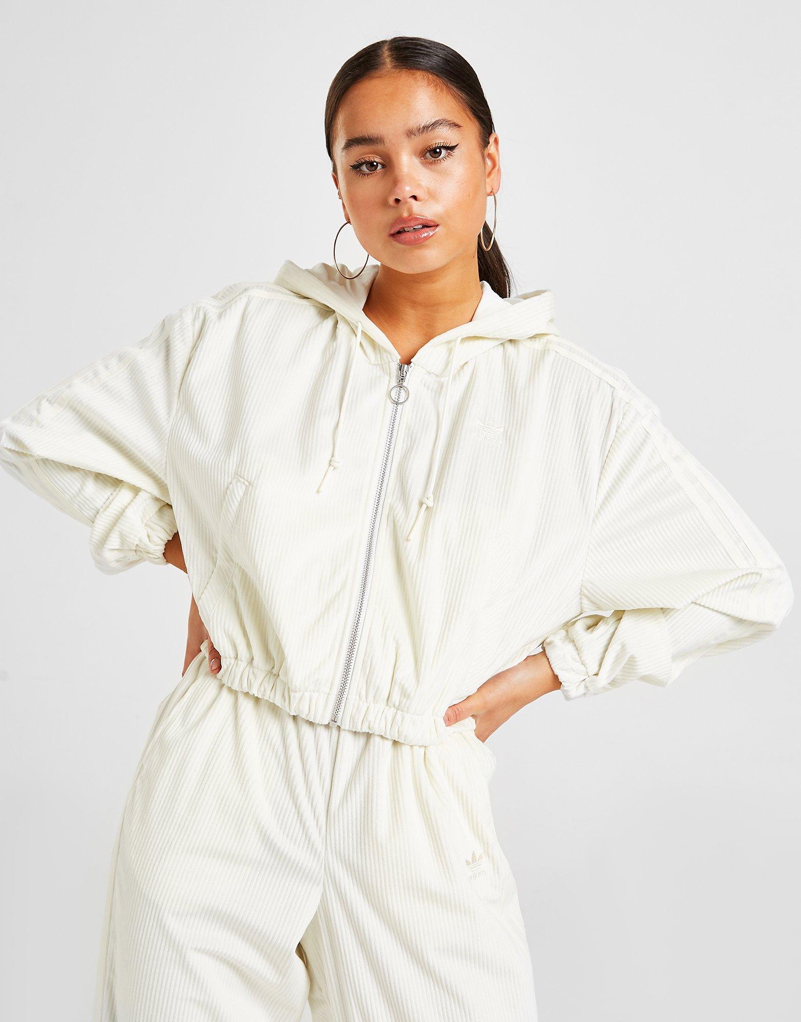 adidas crop zip hoodie