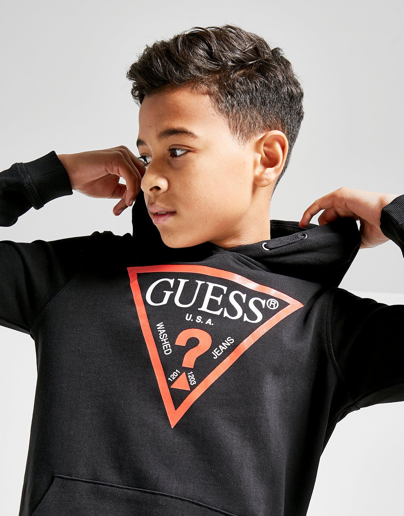 guess triangle hoodie