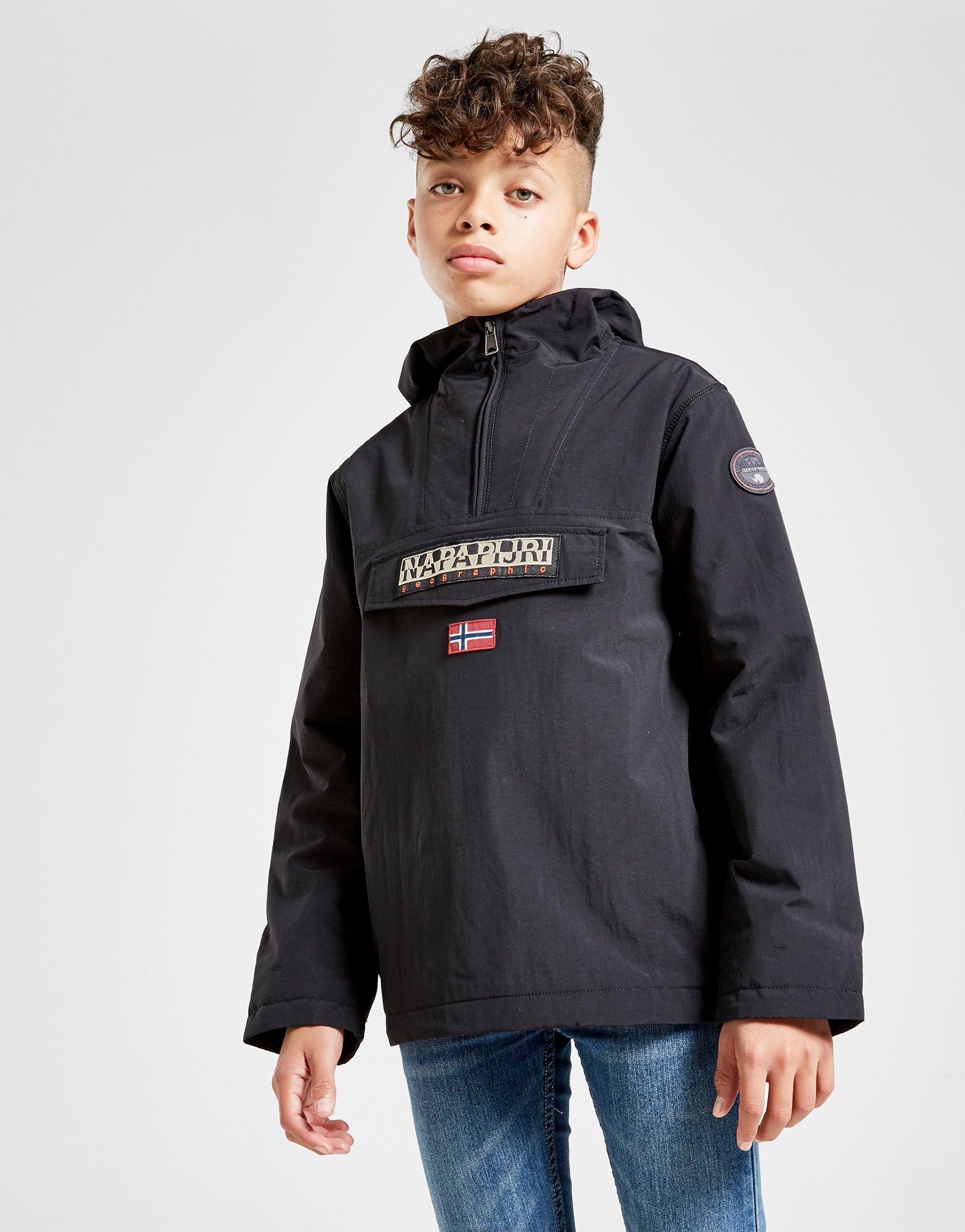 napapijri rainforest giacca junior in nero jd sports