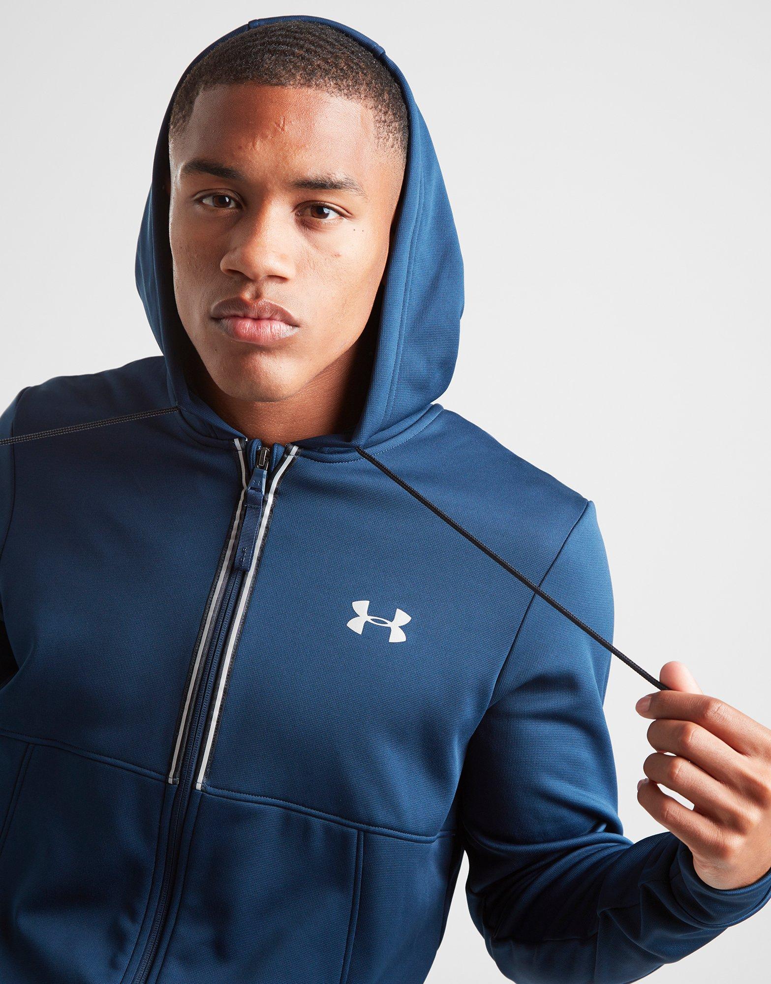 under armour fleece full zip poly hoodie junior