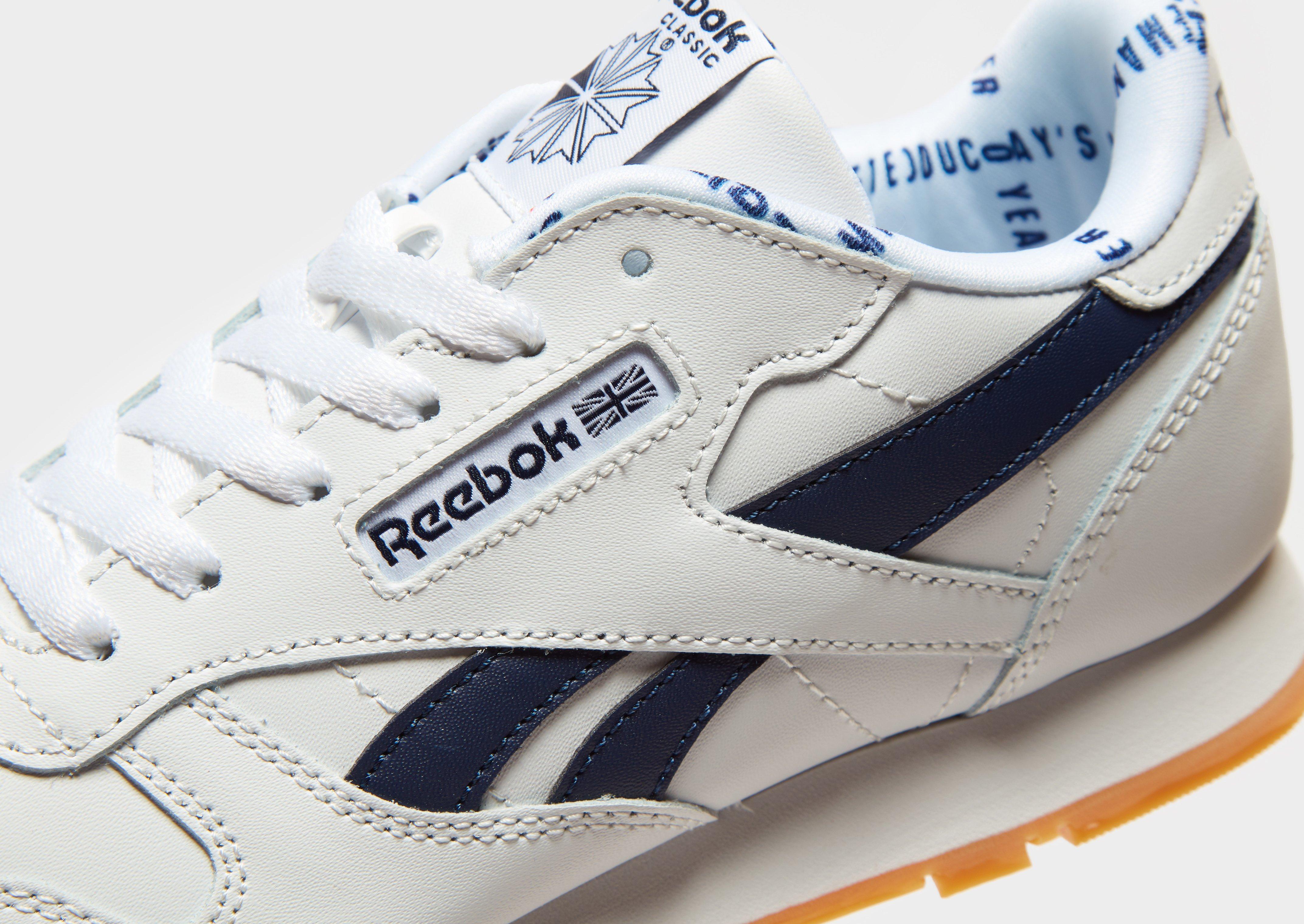 reebok classic leather junior white