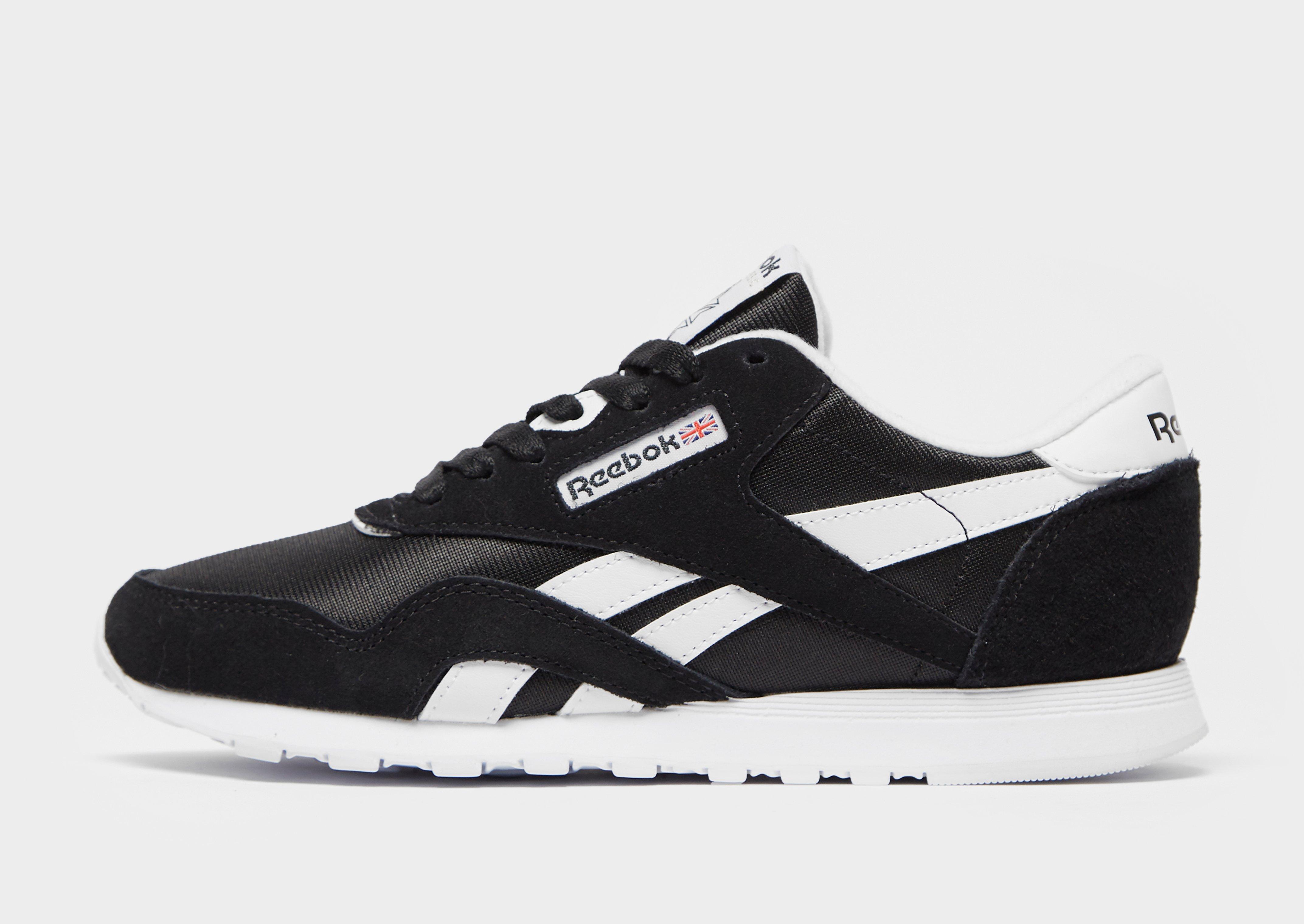 reebok blanco con negro