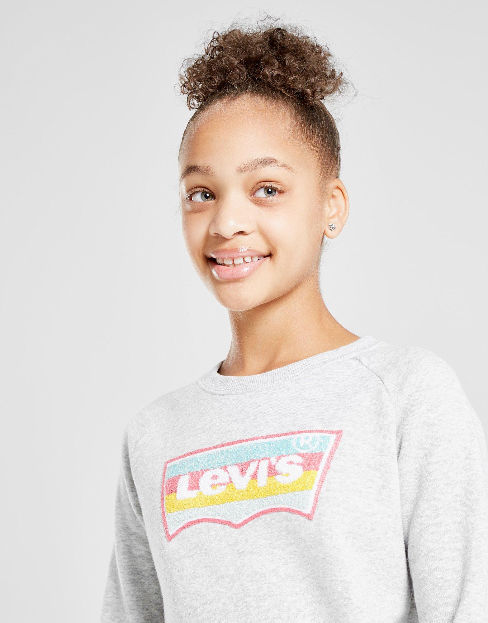 Levis Girls' Logo Crew Sweatshirt Junior