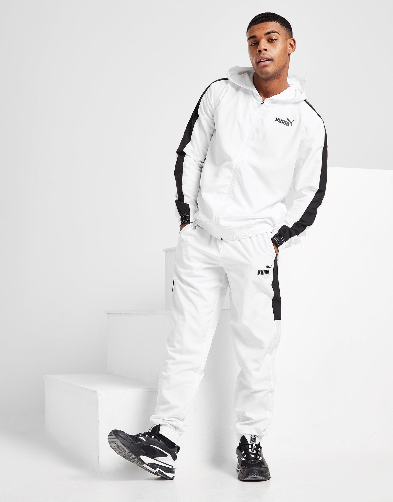 Puma tracksuit white hotsell