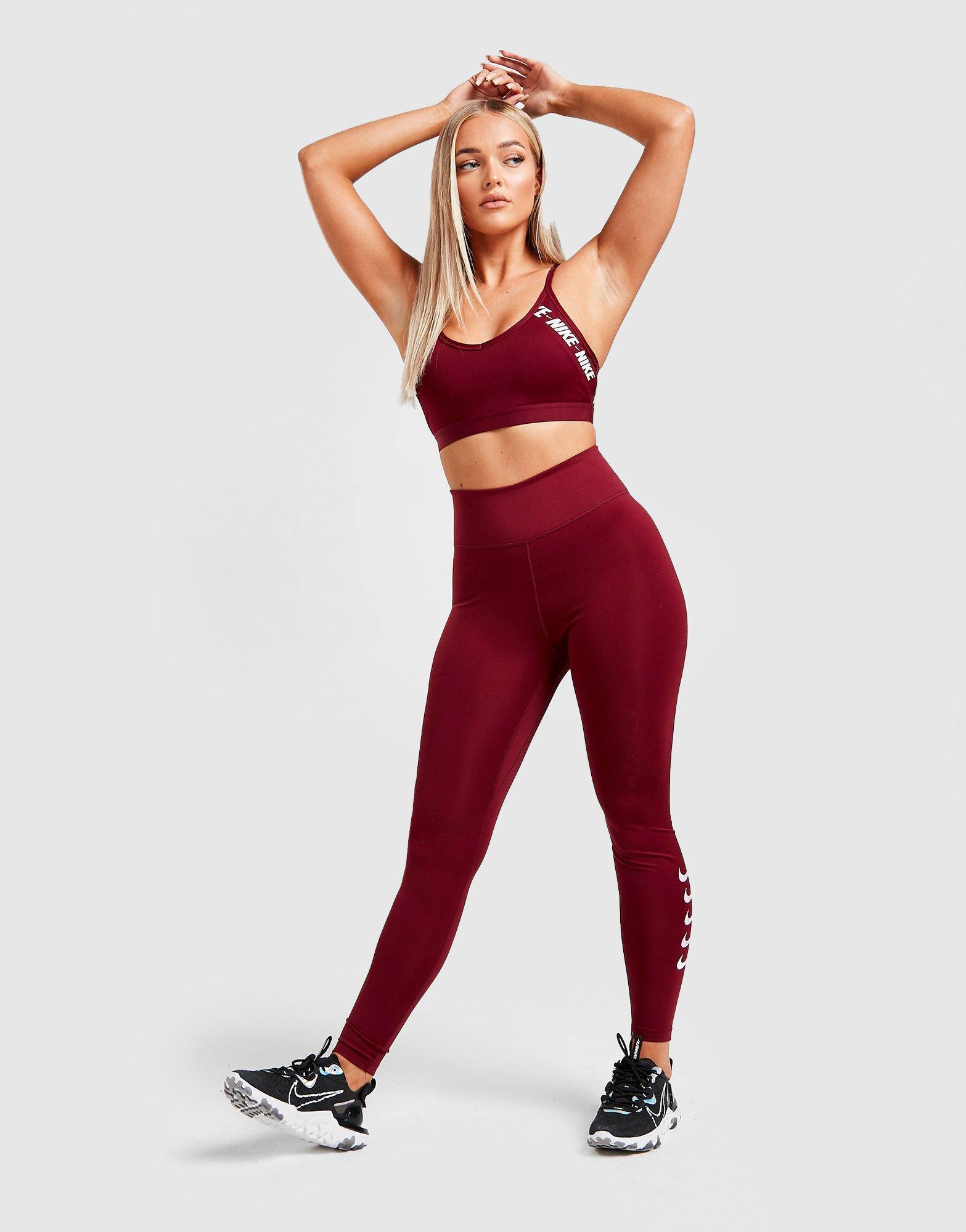 nike training indy logo bra