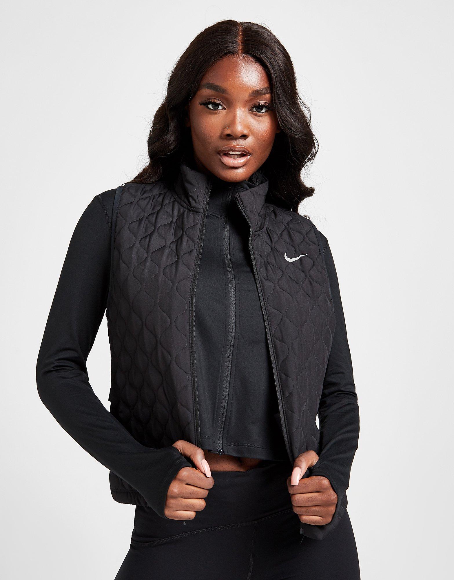 nike running padded gilet