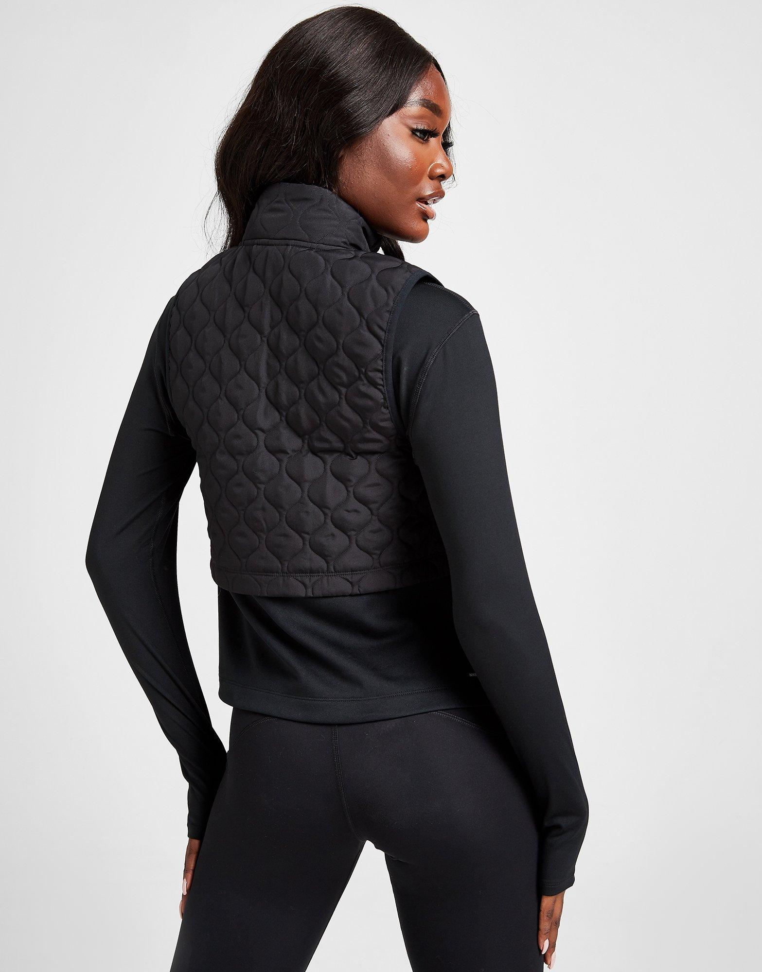 nike running padded gilet