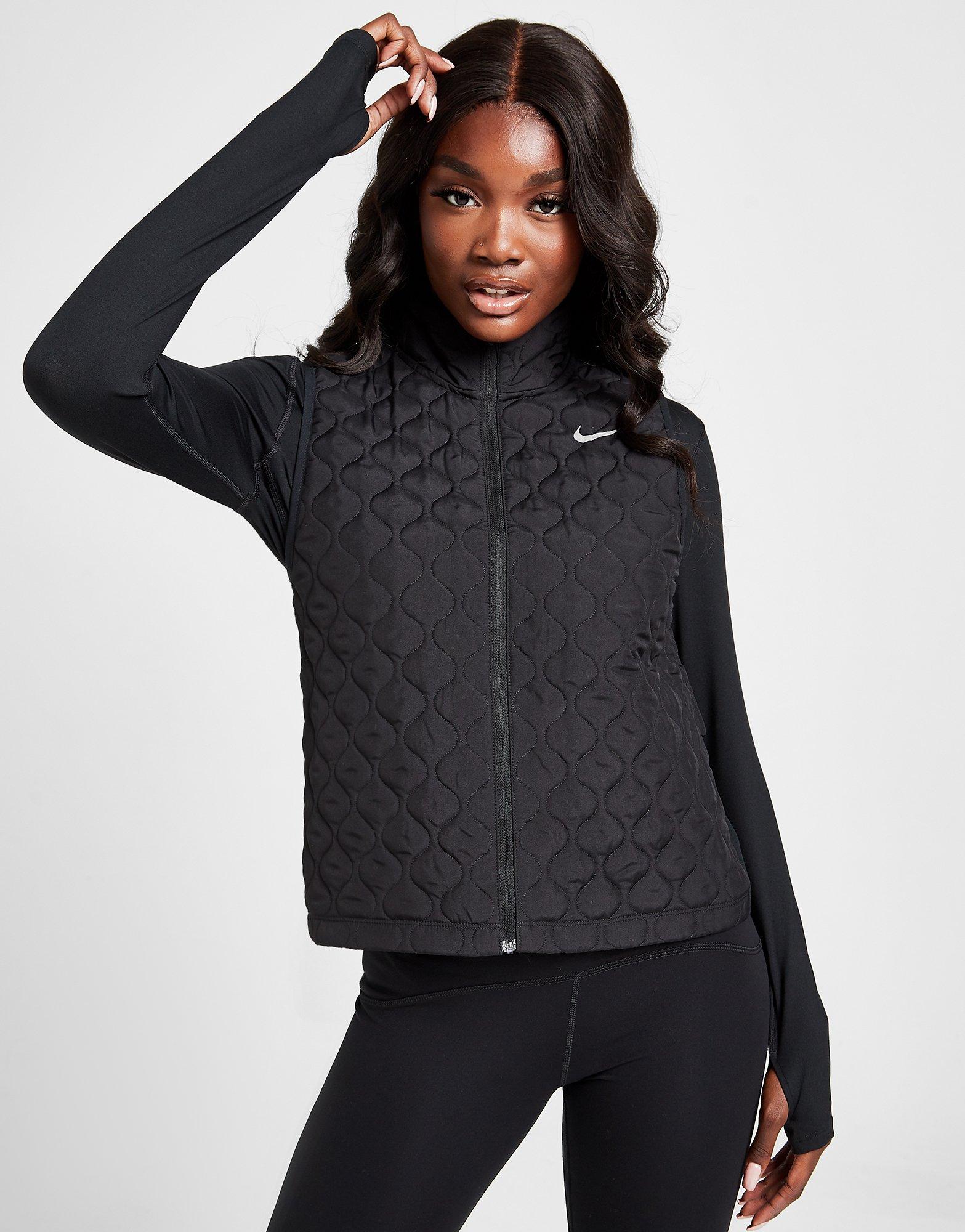 nike running padded hooded jacket