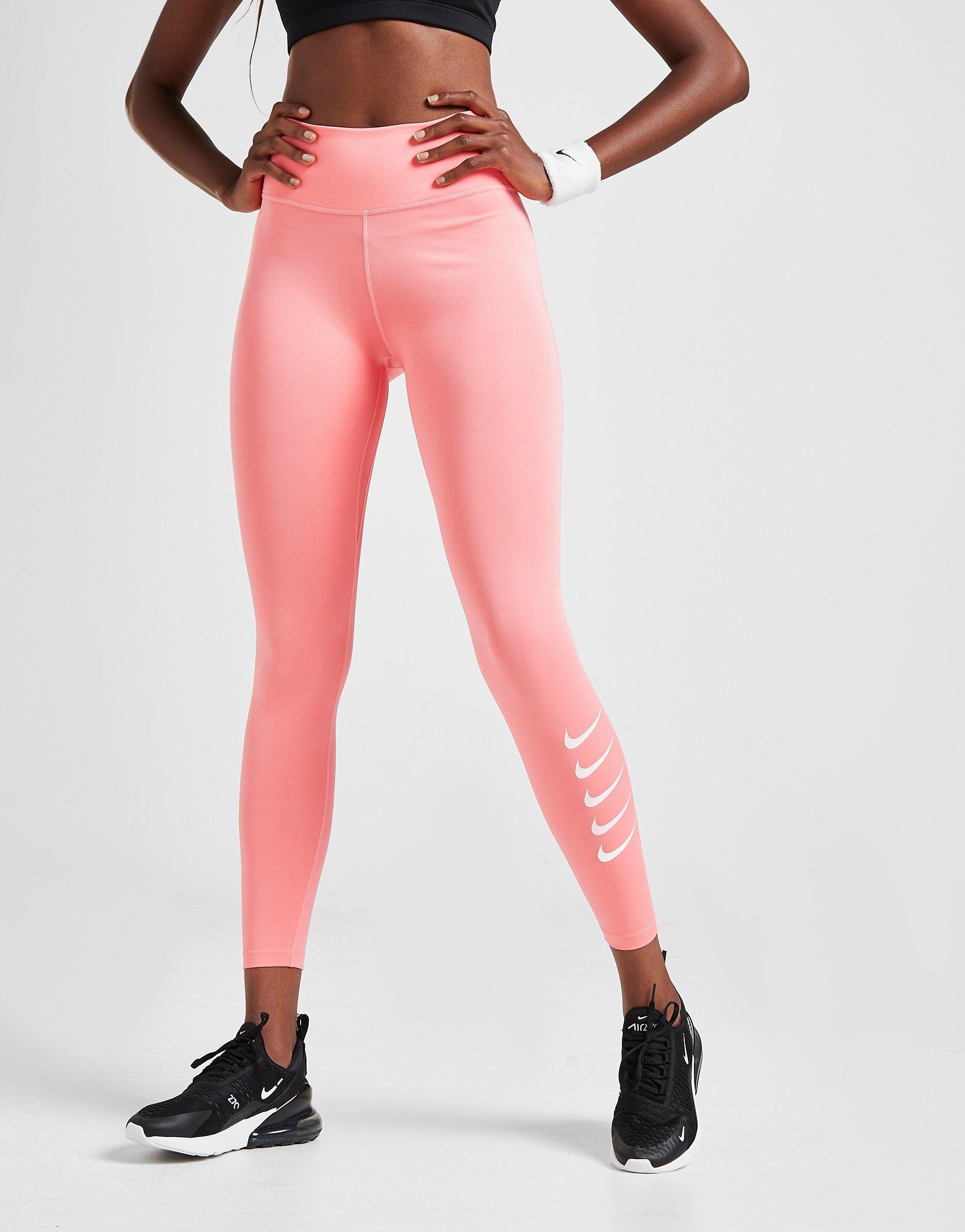 Pink Nike Running Swoosh Repeat Tights 