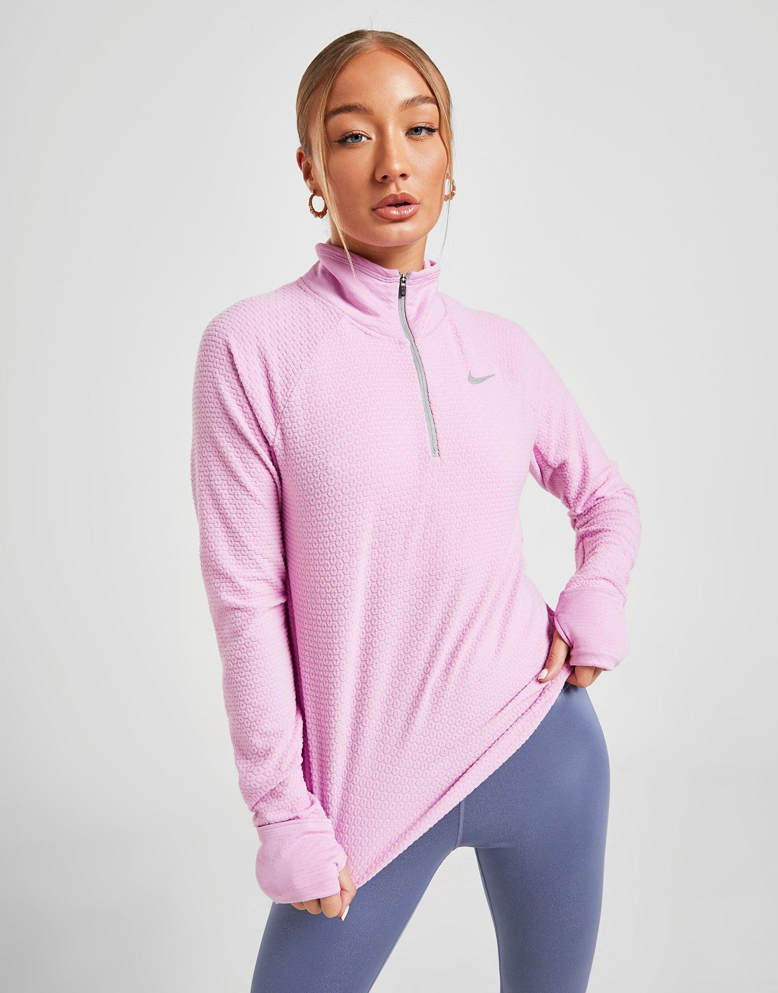 nike running zipper top