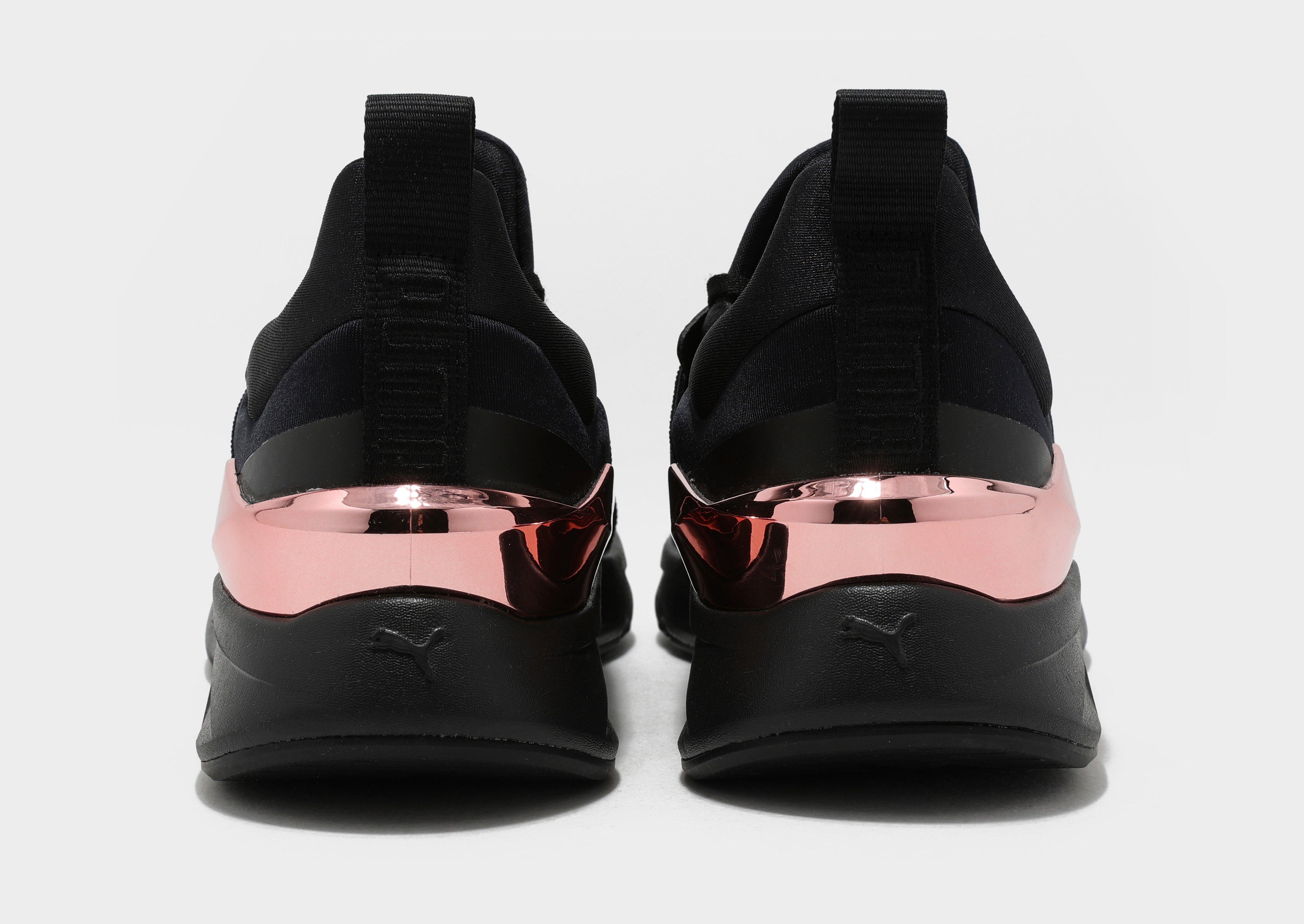 puma muse trainers black