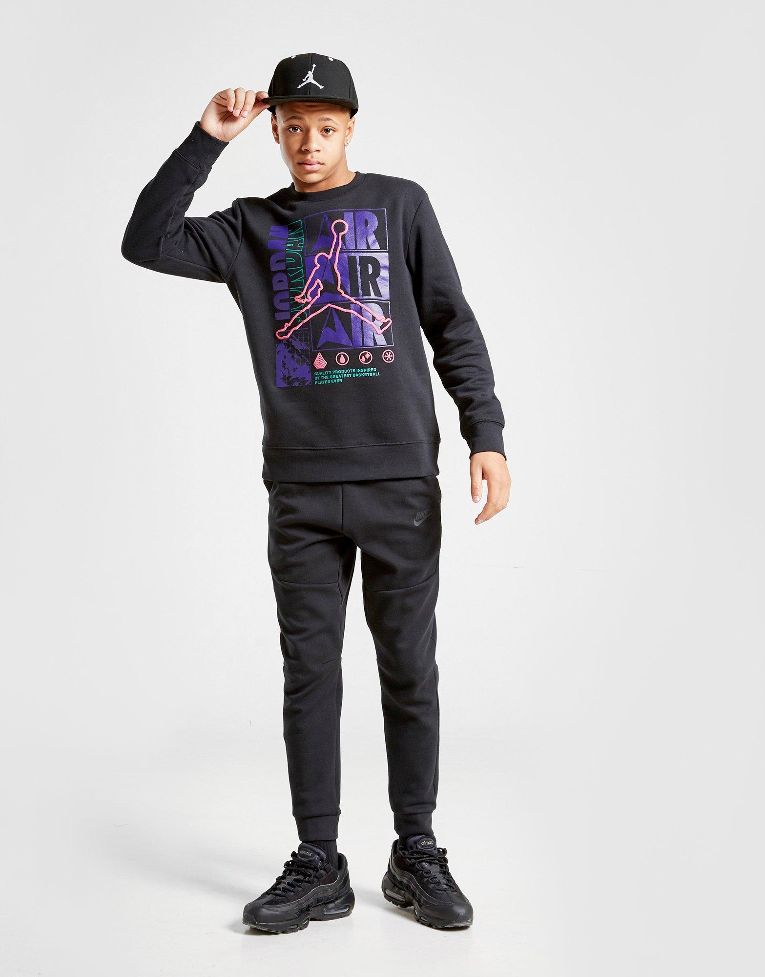 jordan fleece crew sweatshirt