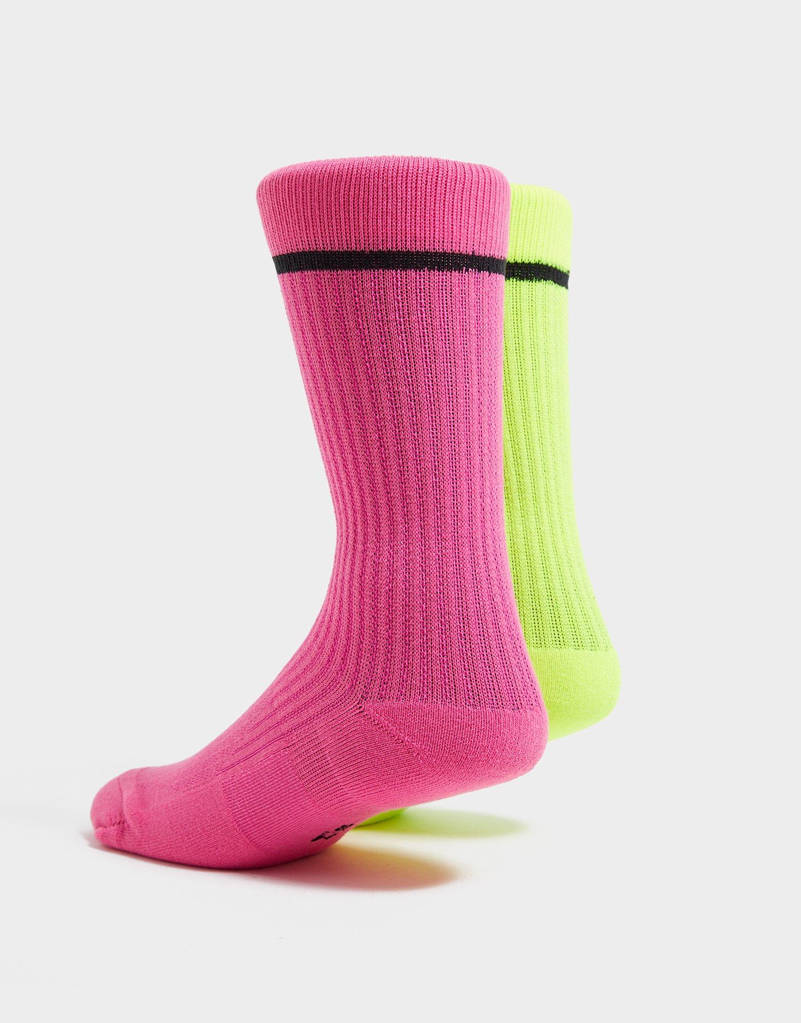 pink nike crew socks