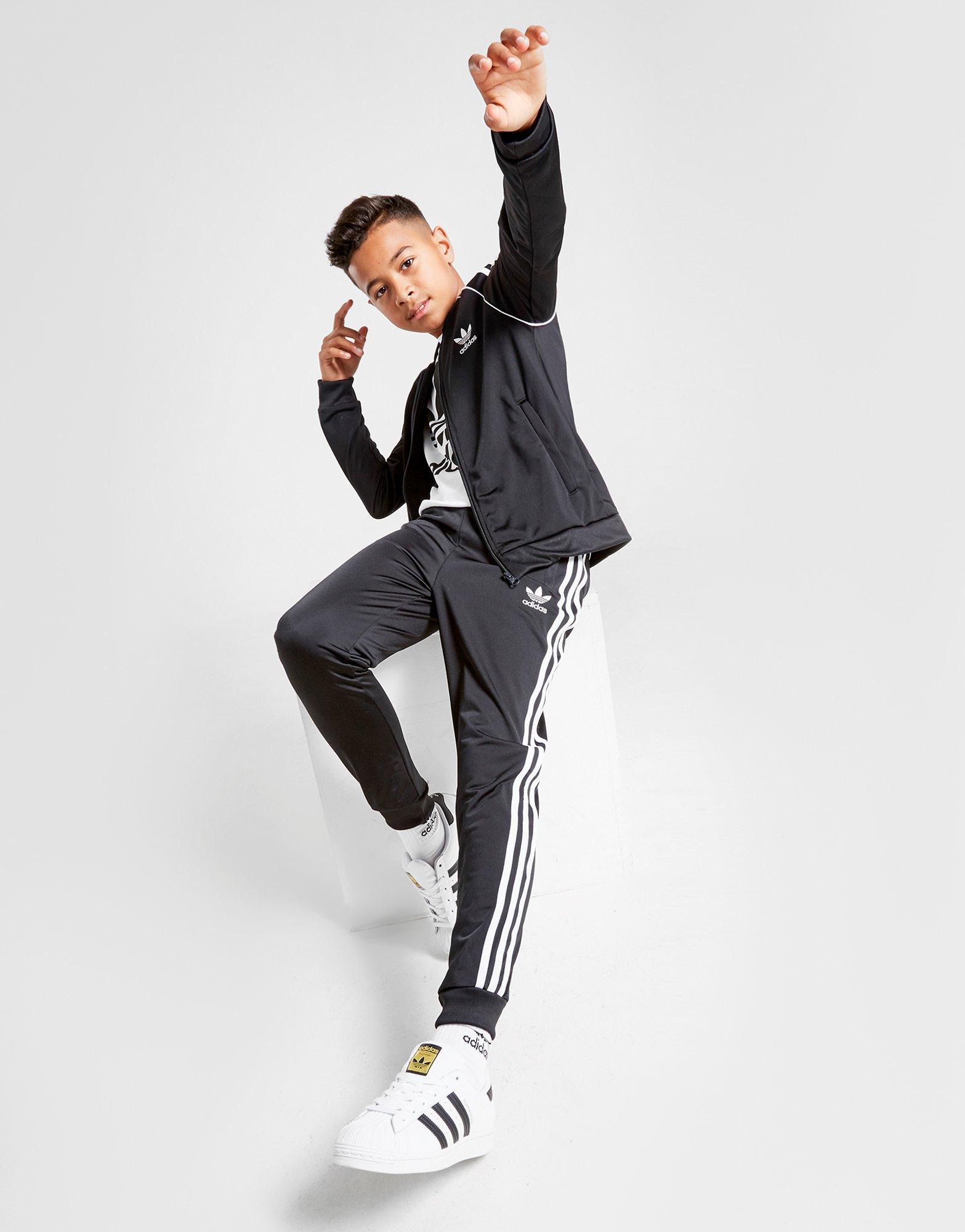 adidas originals slim jogging bottoms junior