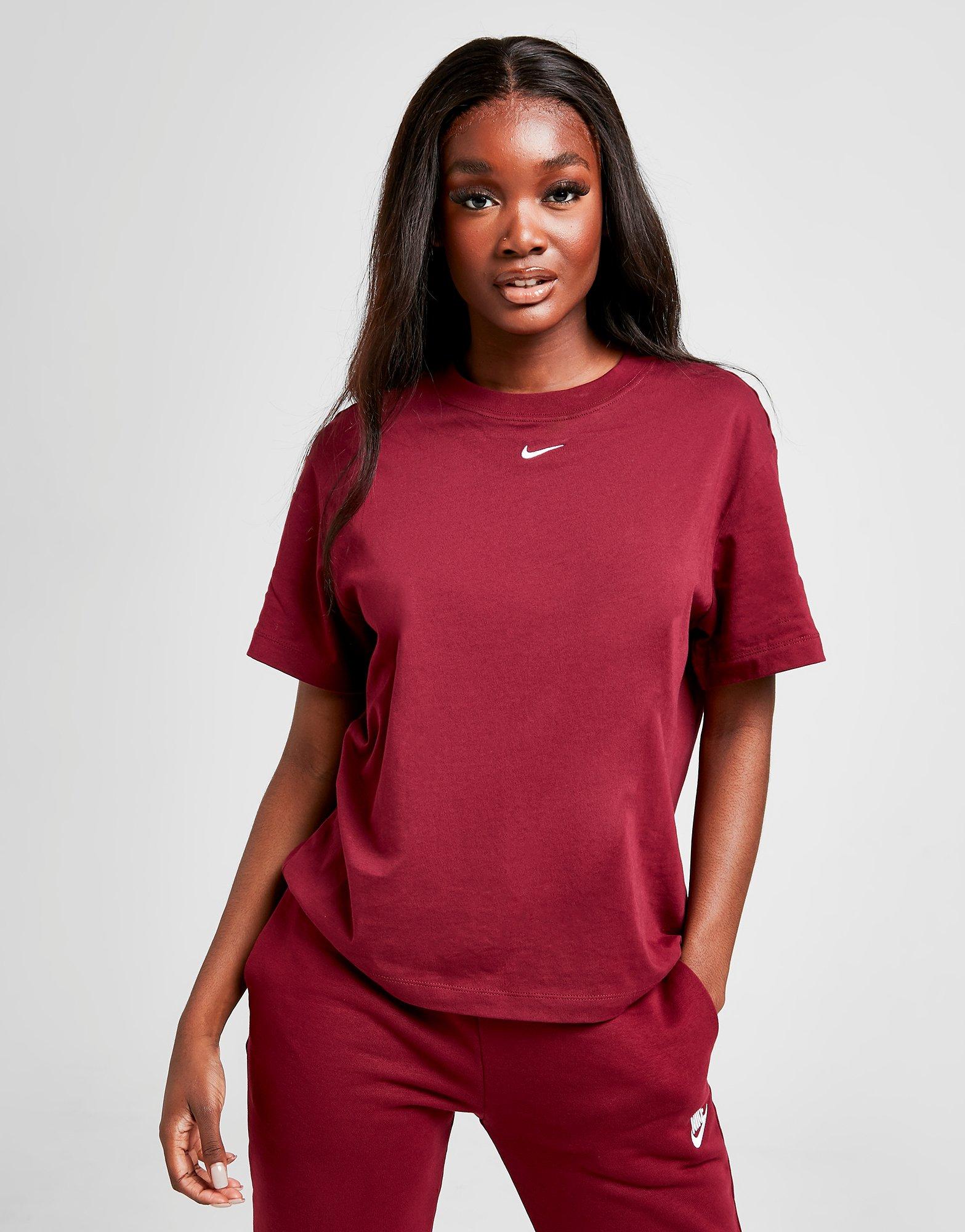 tee shirt rouge nike femme