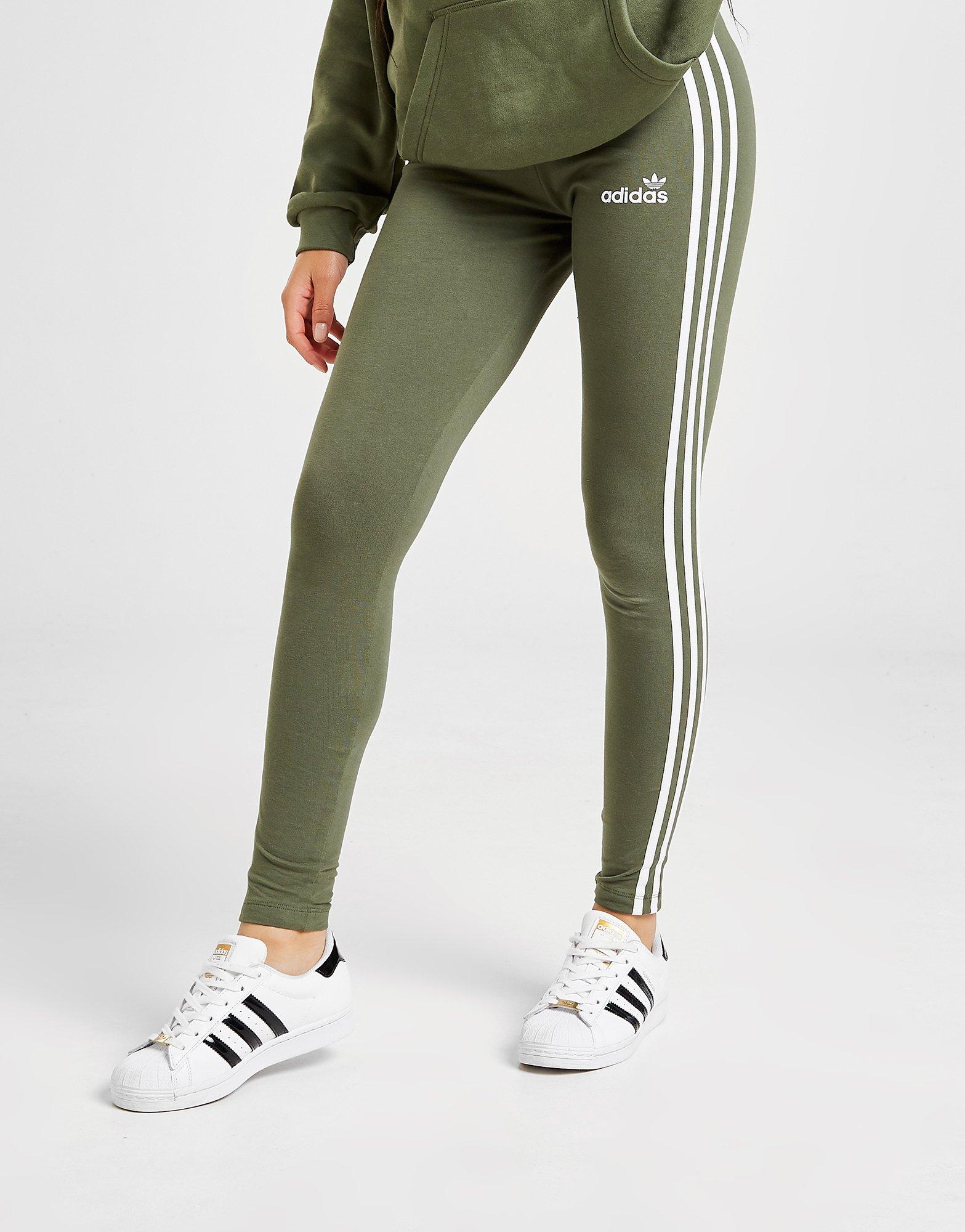 khaki green adidas leggings