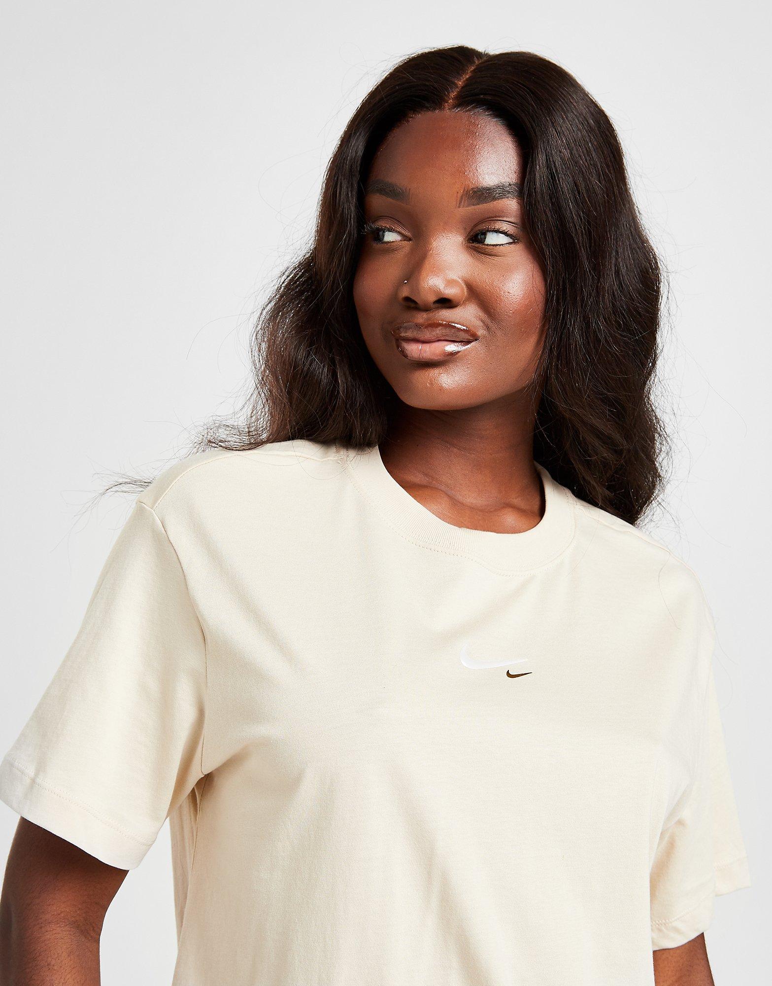 Brown Nike Swoosh Boyfriend T-Shirt 