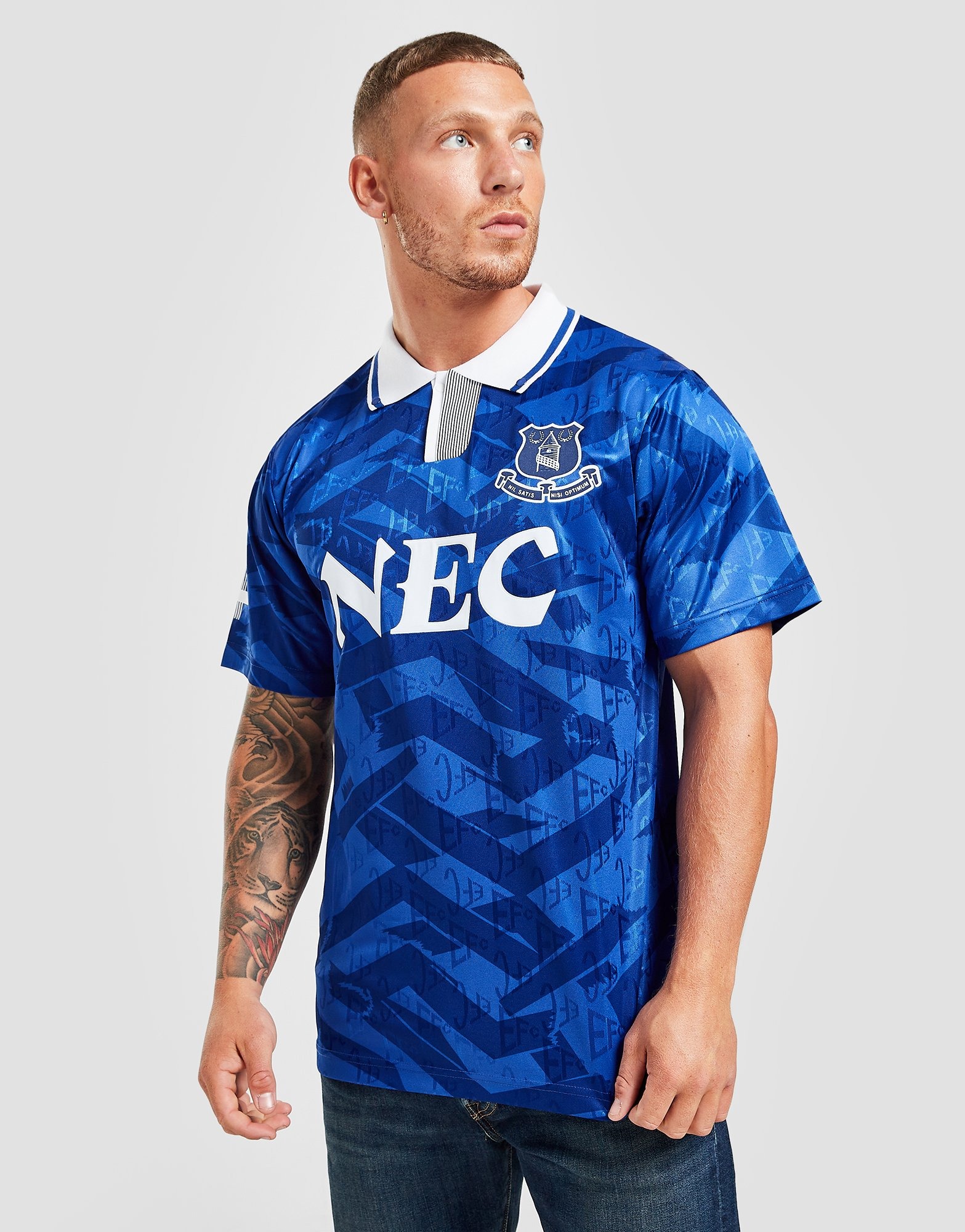 Blue Score Draw Everton FC '92 Retro Home Shirt JD Sports Global