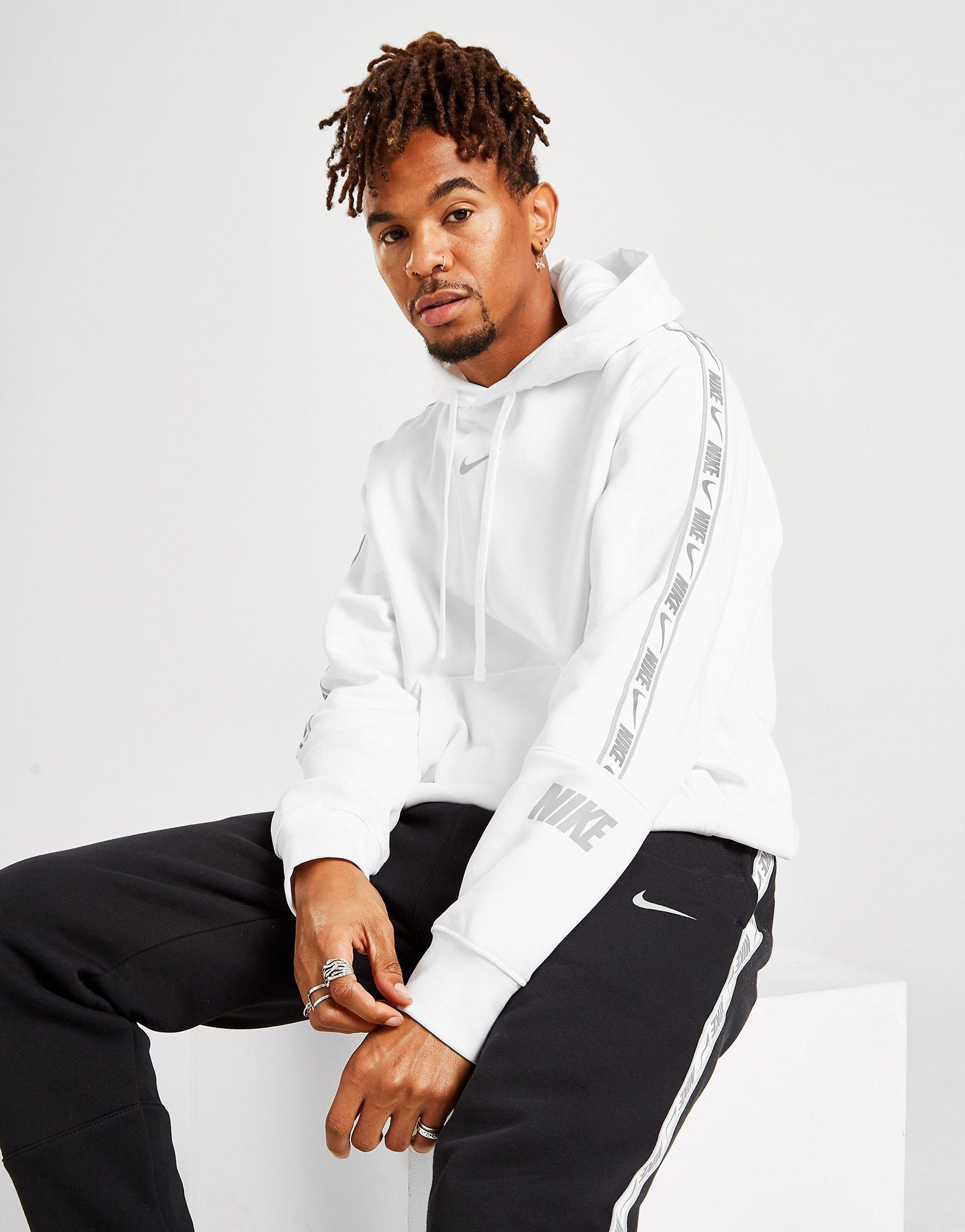 nike tape logo hoodie