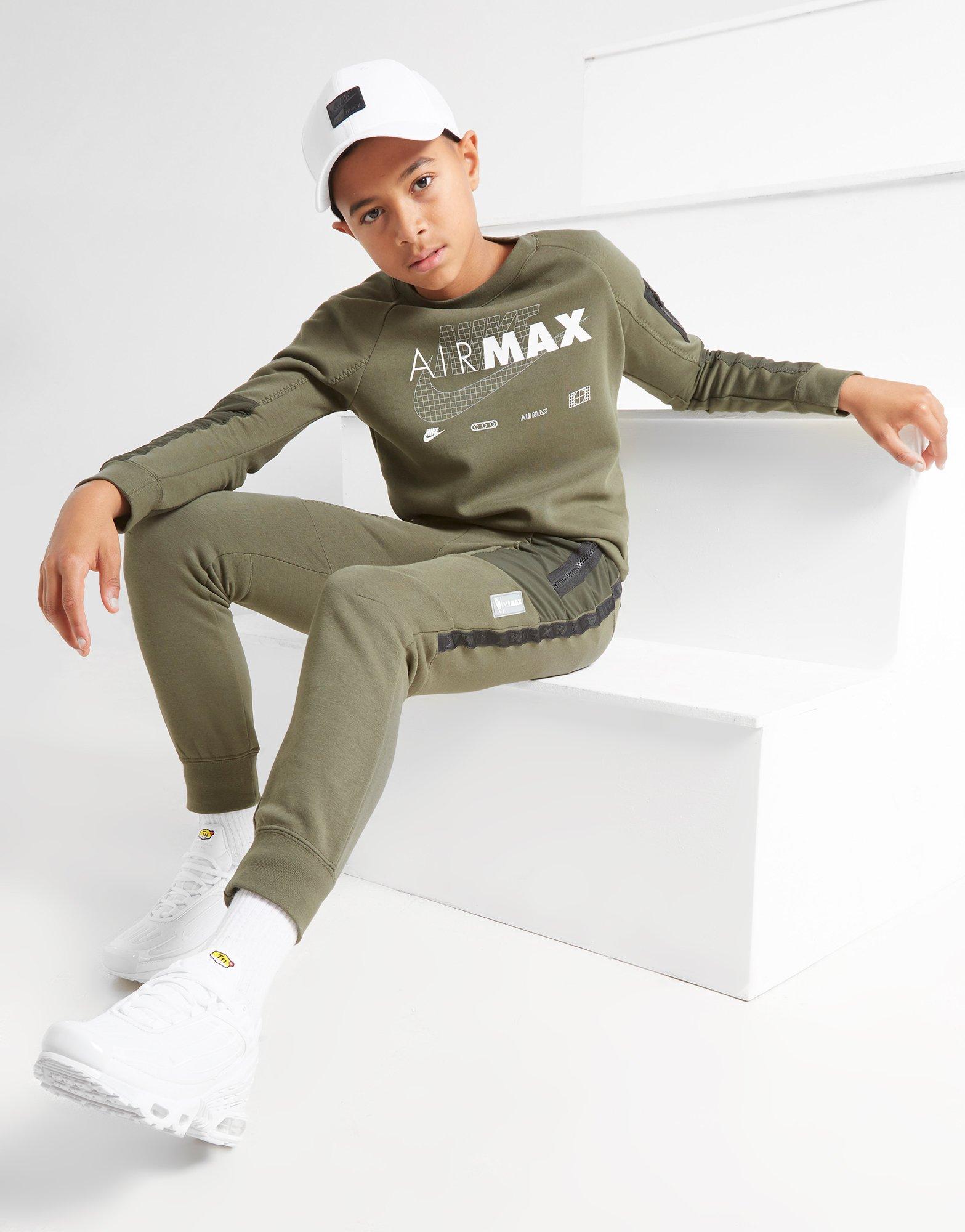 nike air max poly crew sweatshirt junior