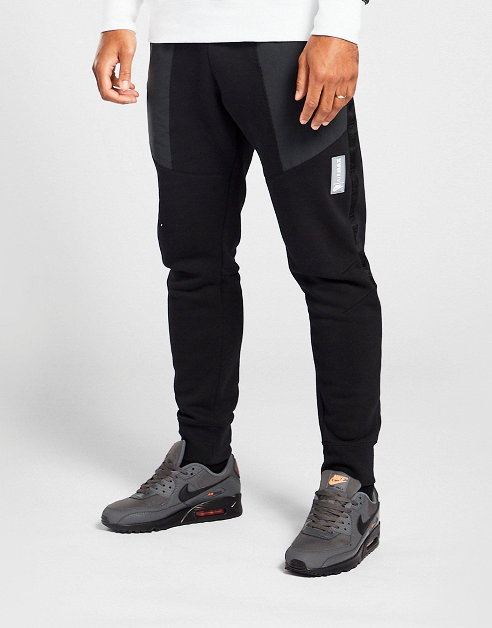 black nike air max joggers