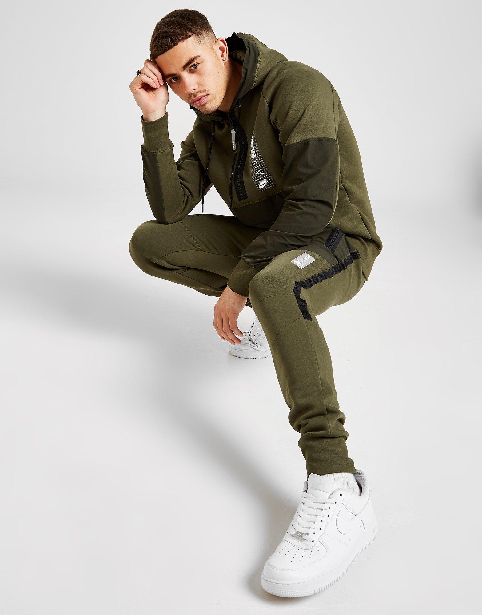 Green nike air sales max tracksuit