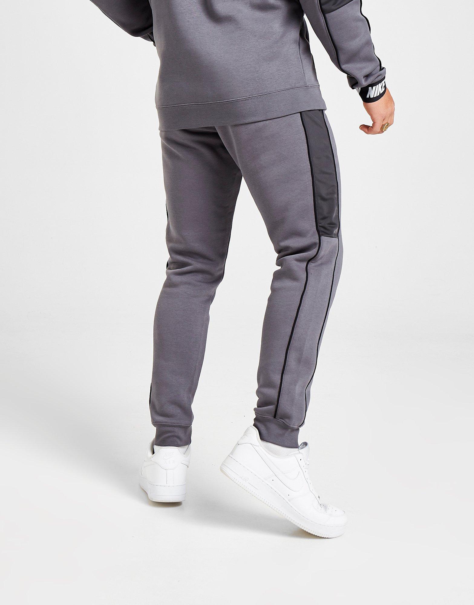 nike hybrid track pants grey