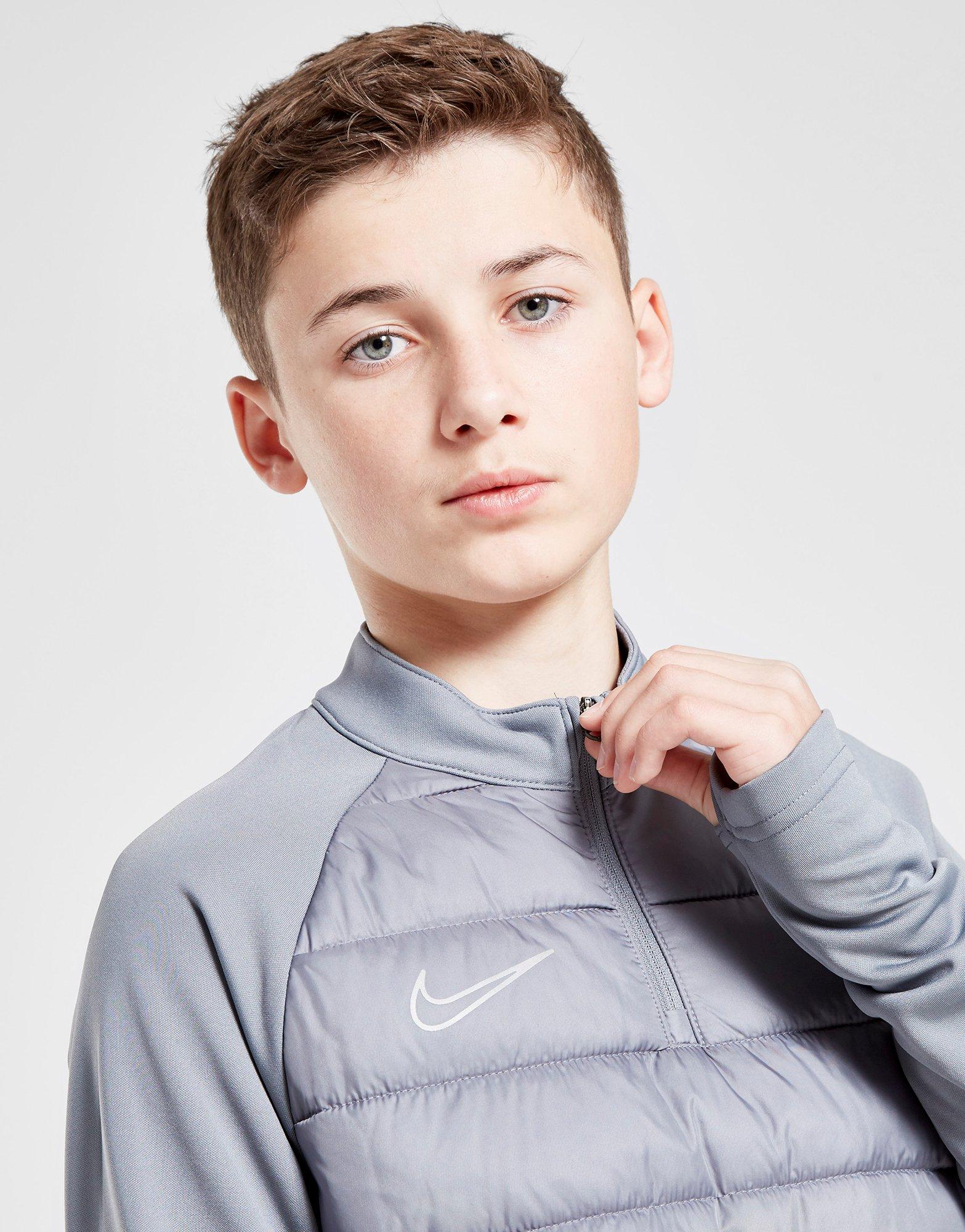 nike academy drill top grey