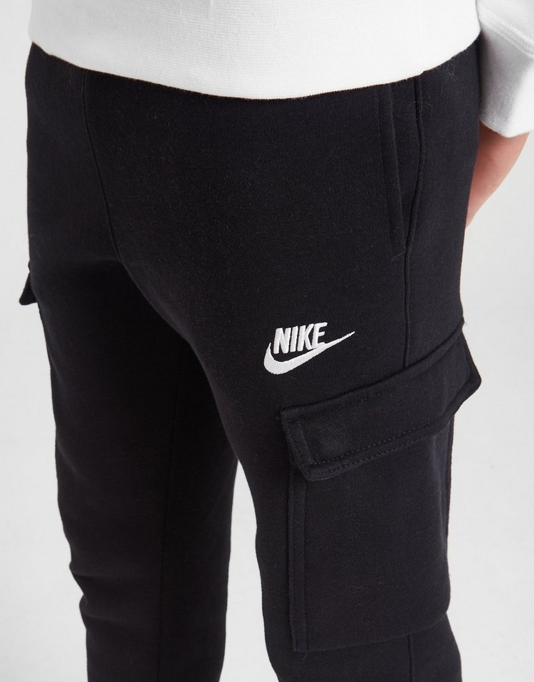 air print fleece cargo jogger