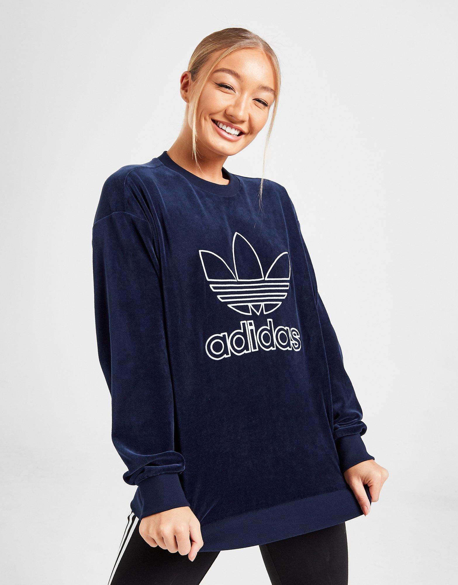 velvet adidas sweatshirt