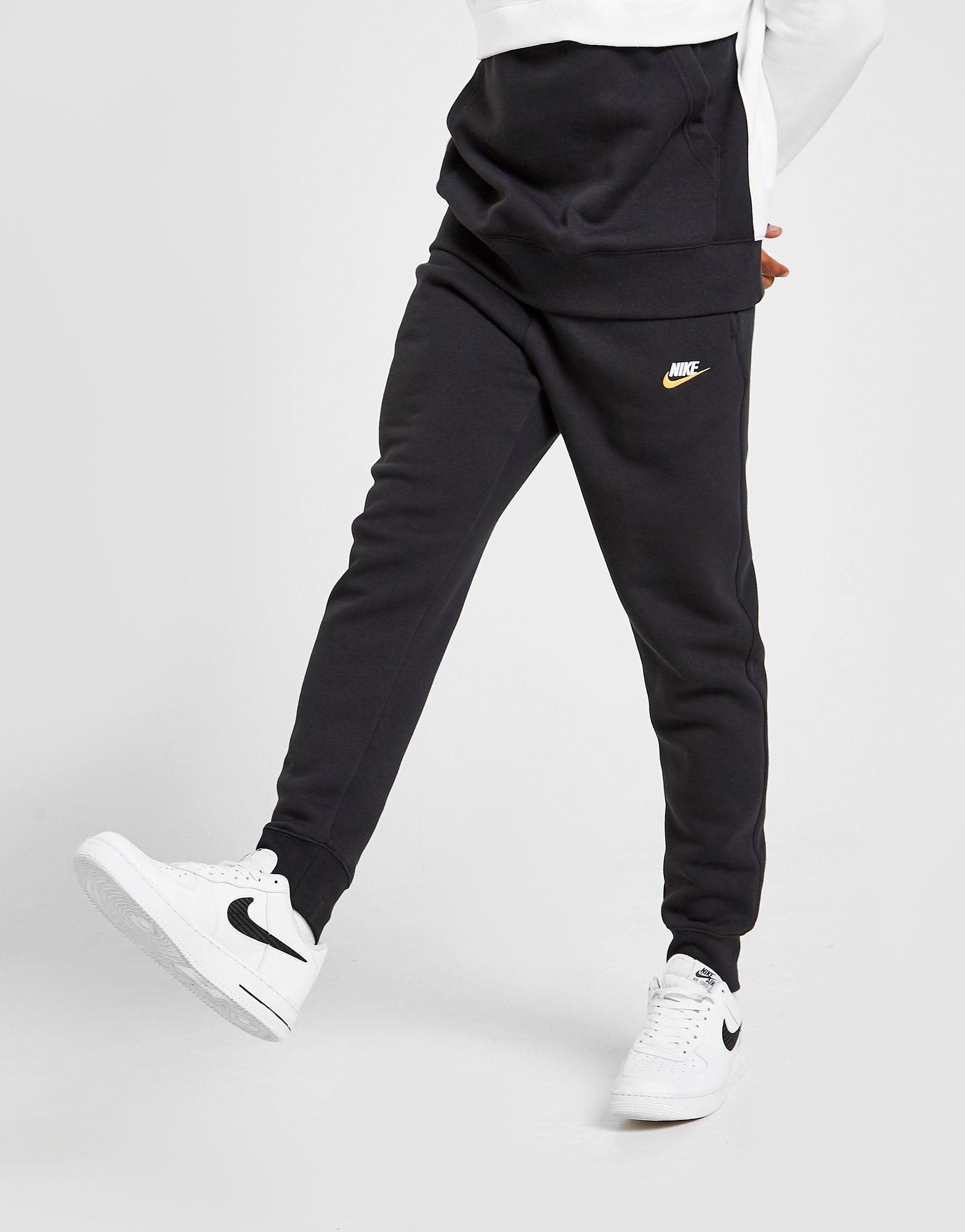 nike foundation fleece joggers black