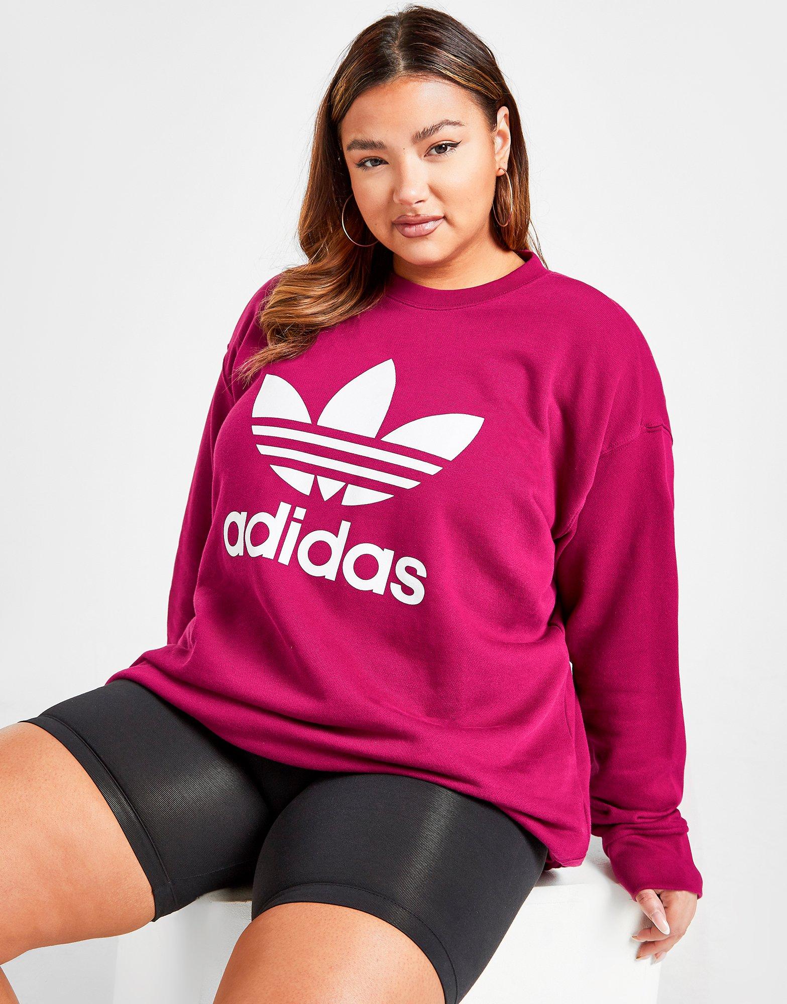 plus size pink sweatshirt