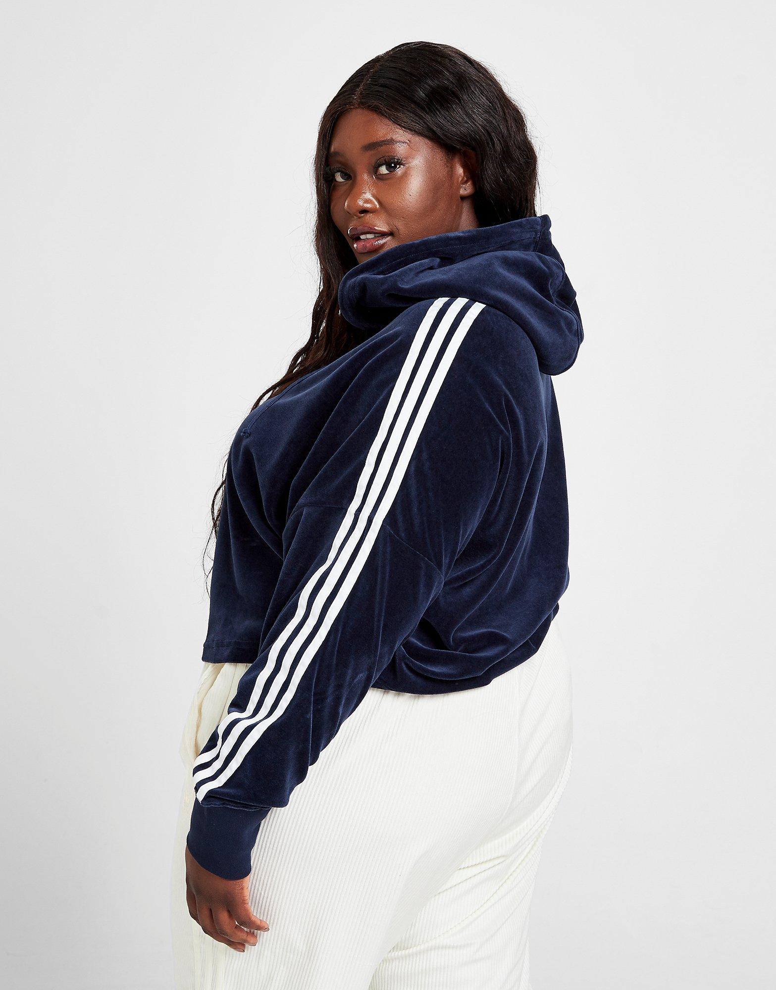 adidas velour hoodie