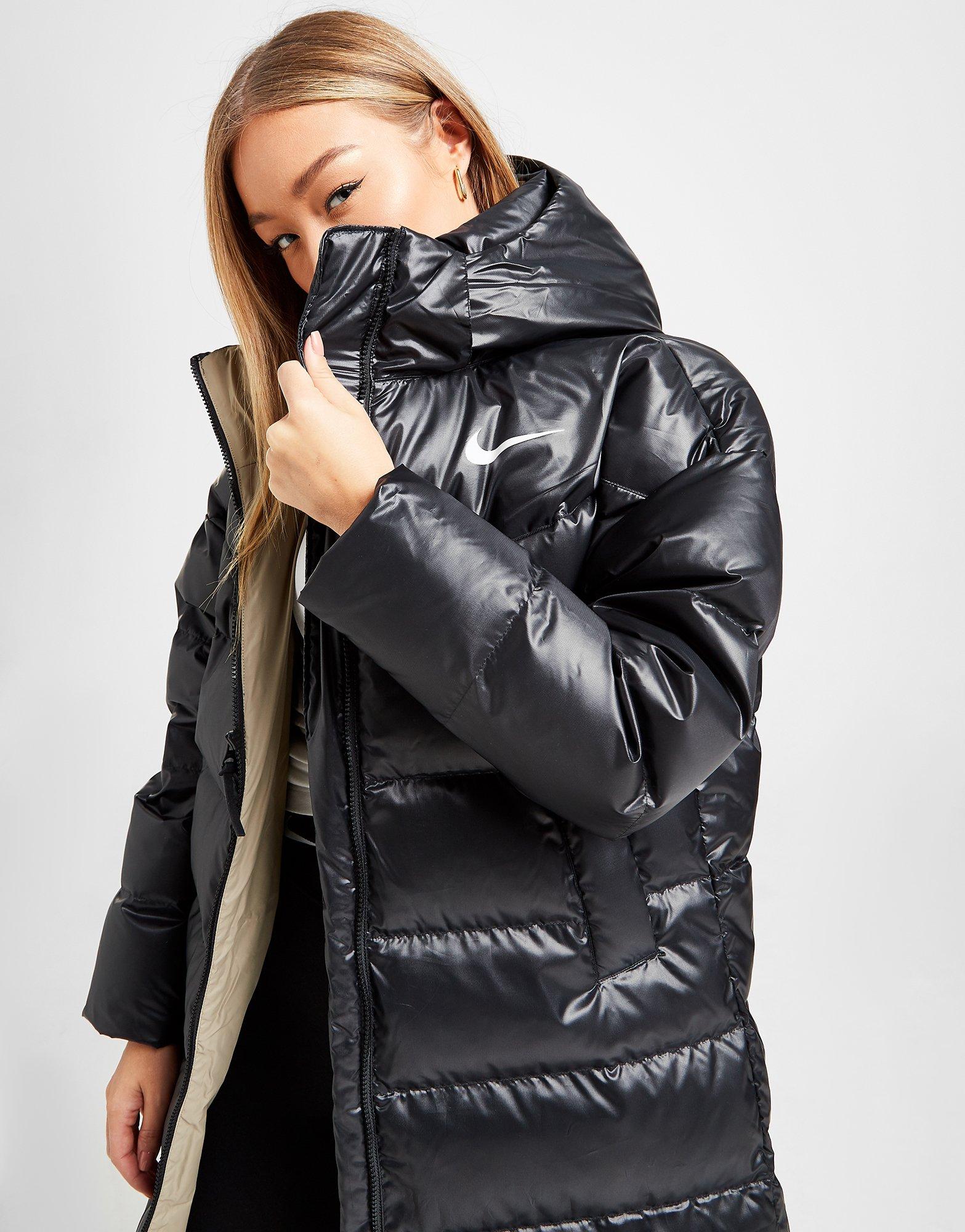 Black Nike Swoosh Down Parka | JD Sports