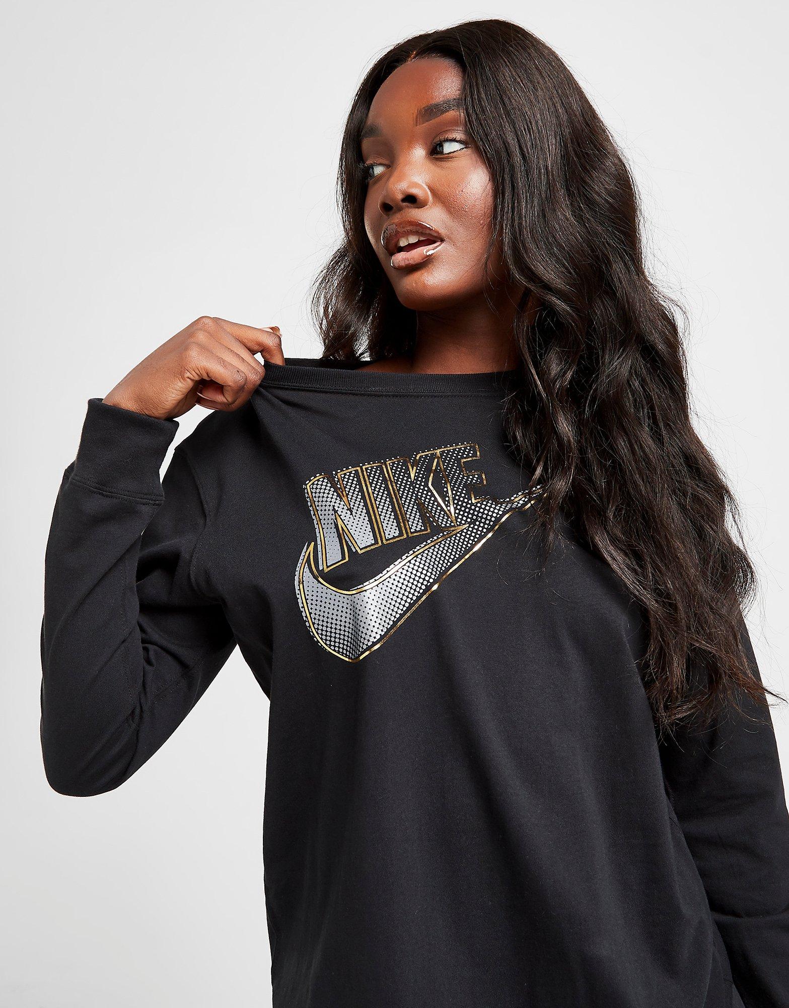 Nike Metallic Futura Long Sleeve T-Shirt