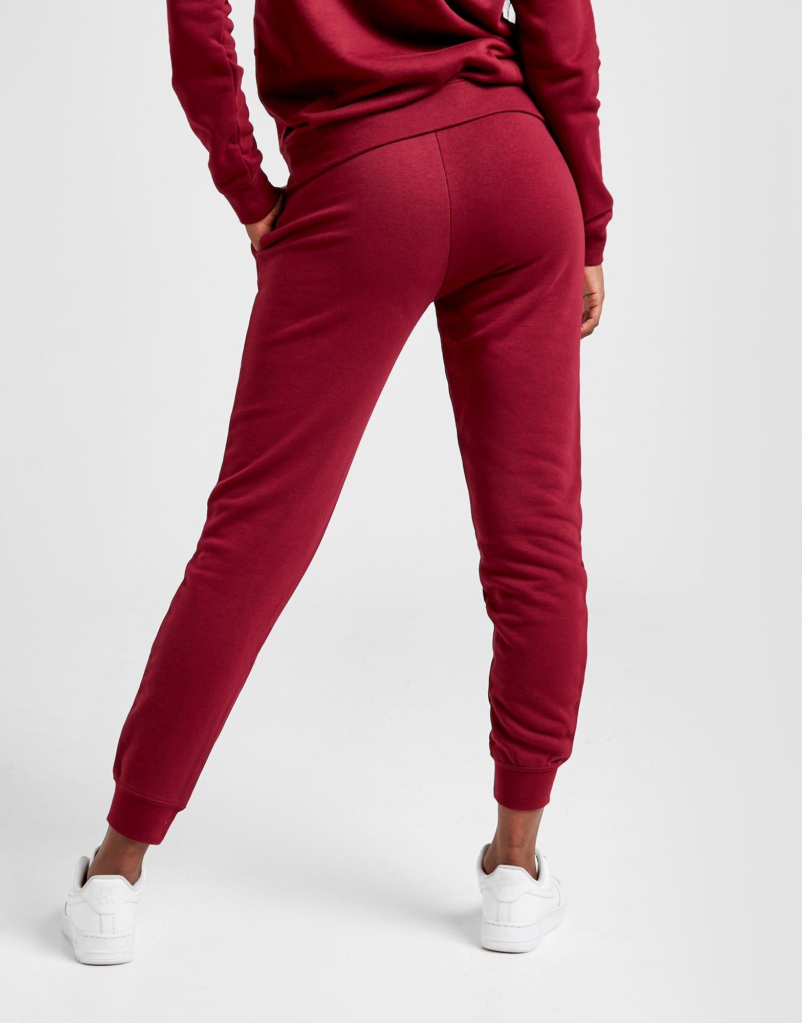 nike burgundy essentials slim joggers
