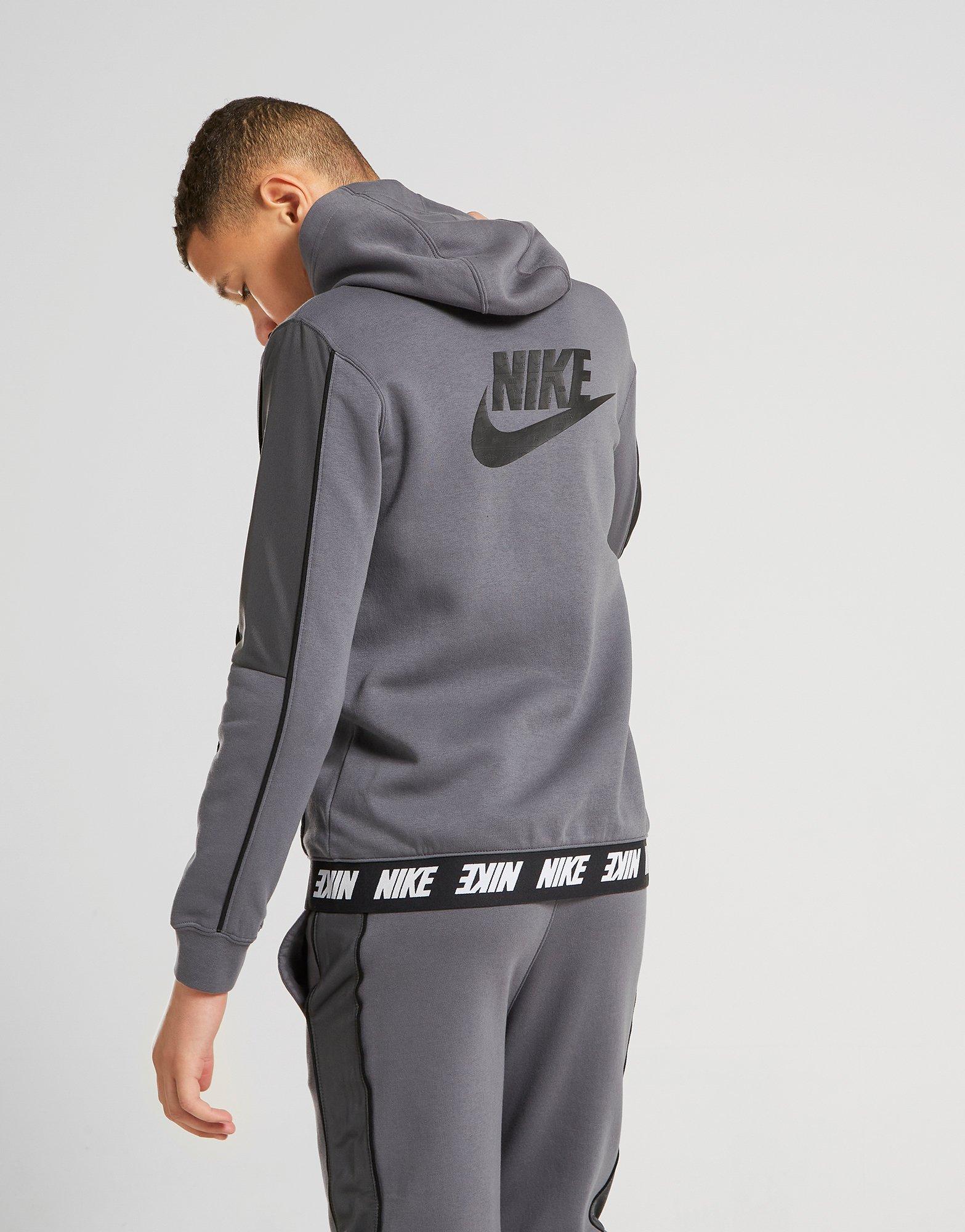 grey nike hoodie junior