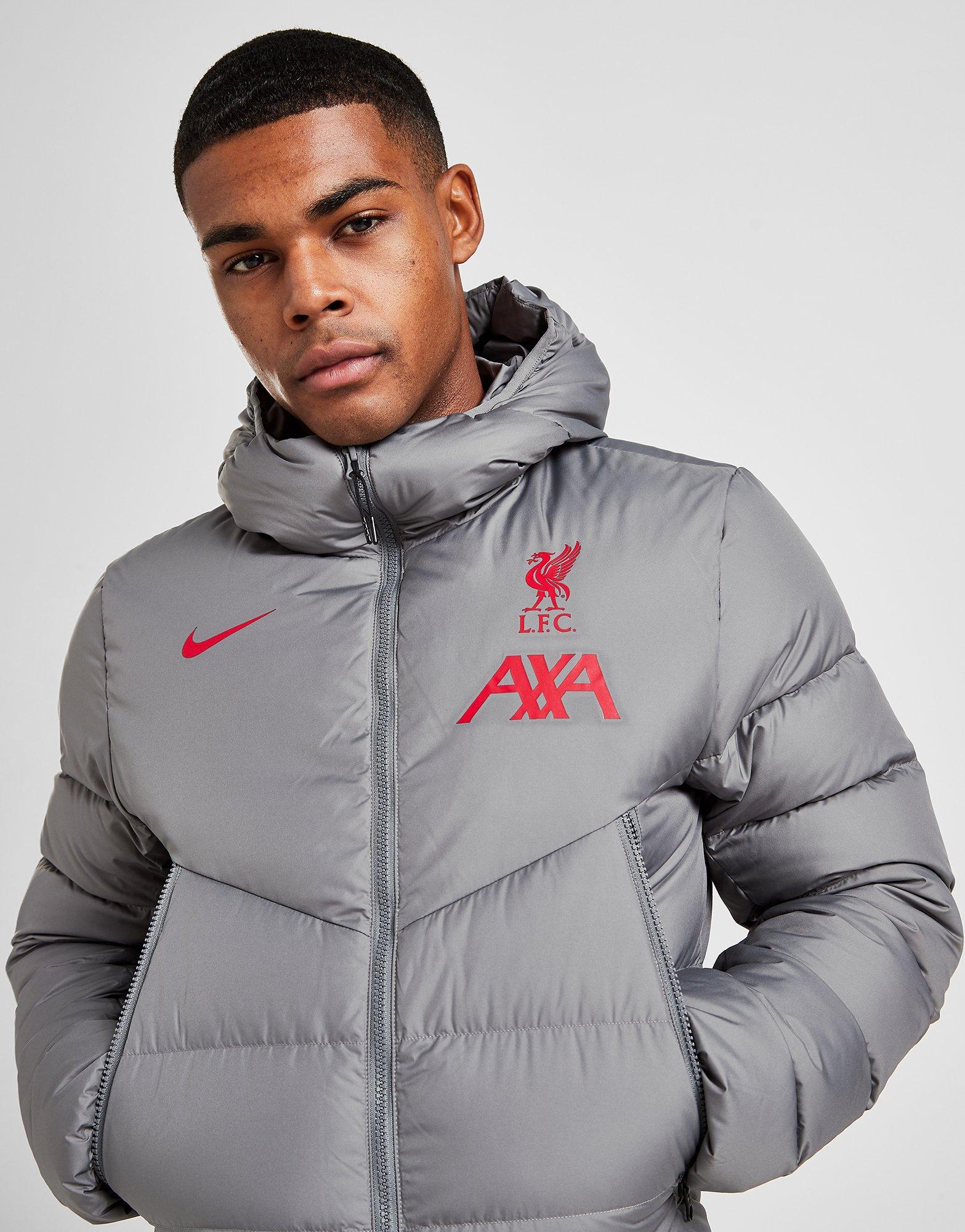 nike grey padded jacket