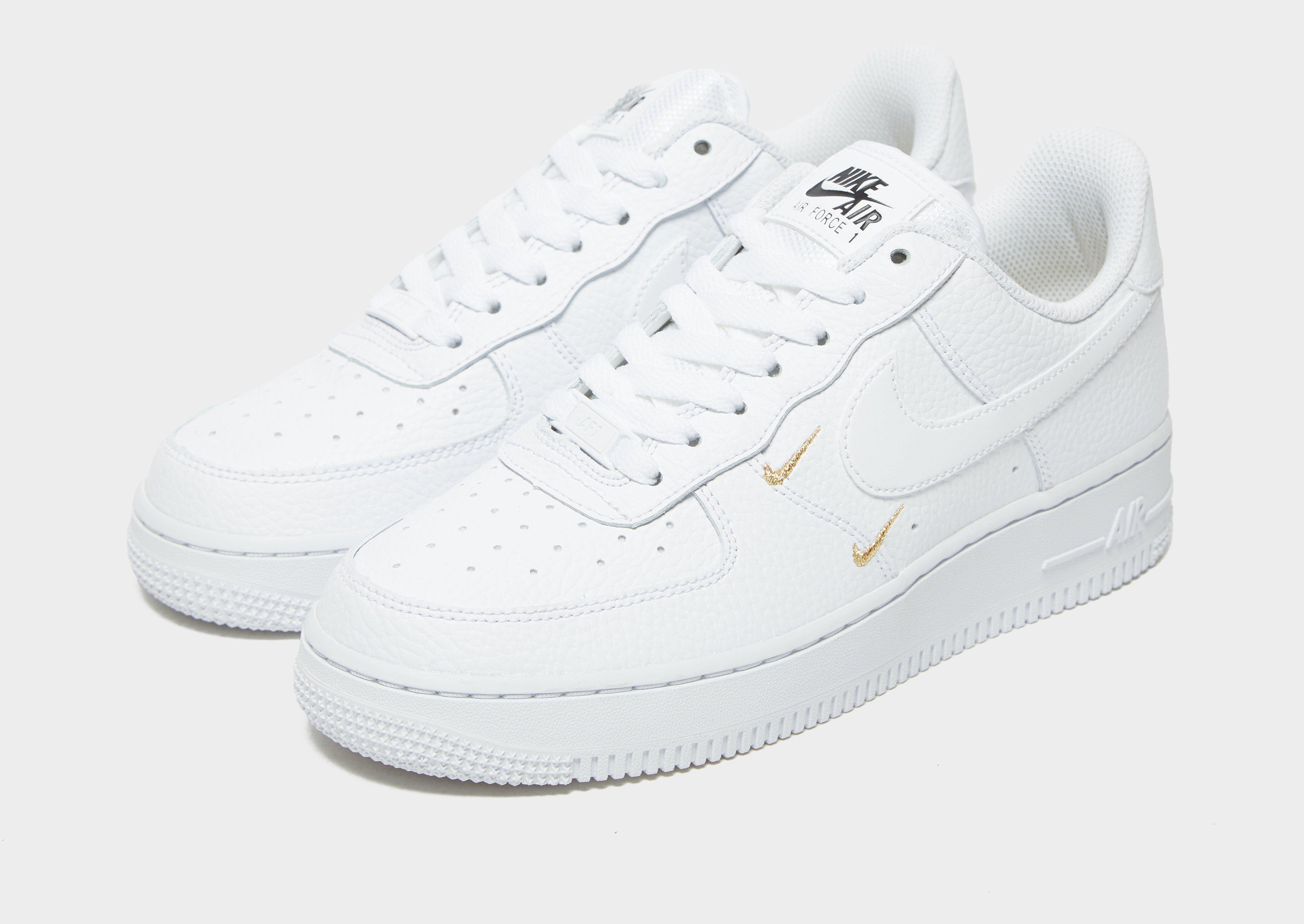 nike air force 1 white with black swoosh womens