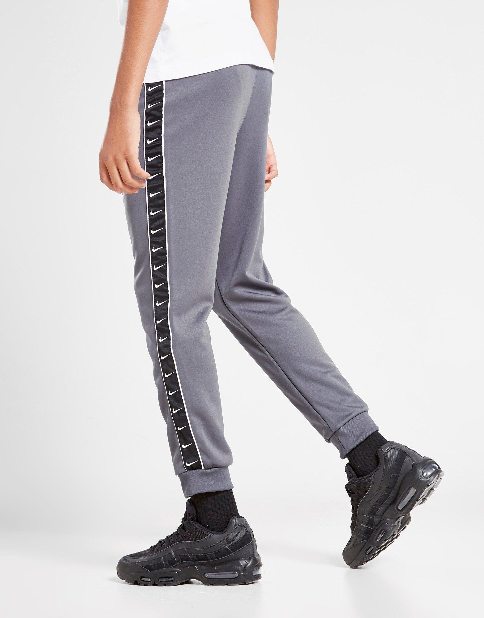 nike tape joggers grey