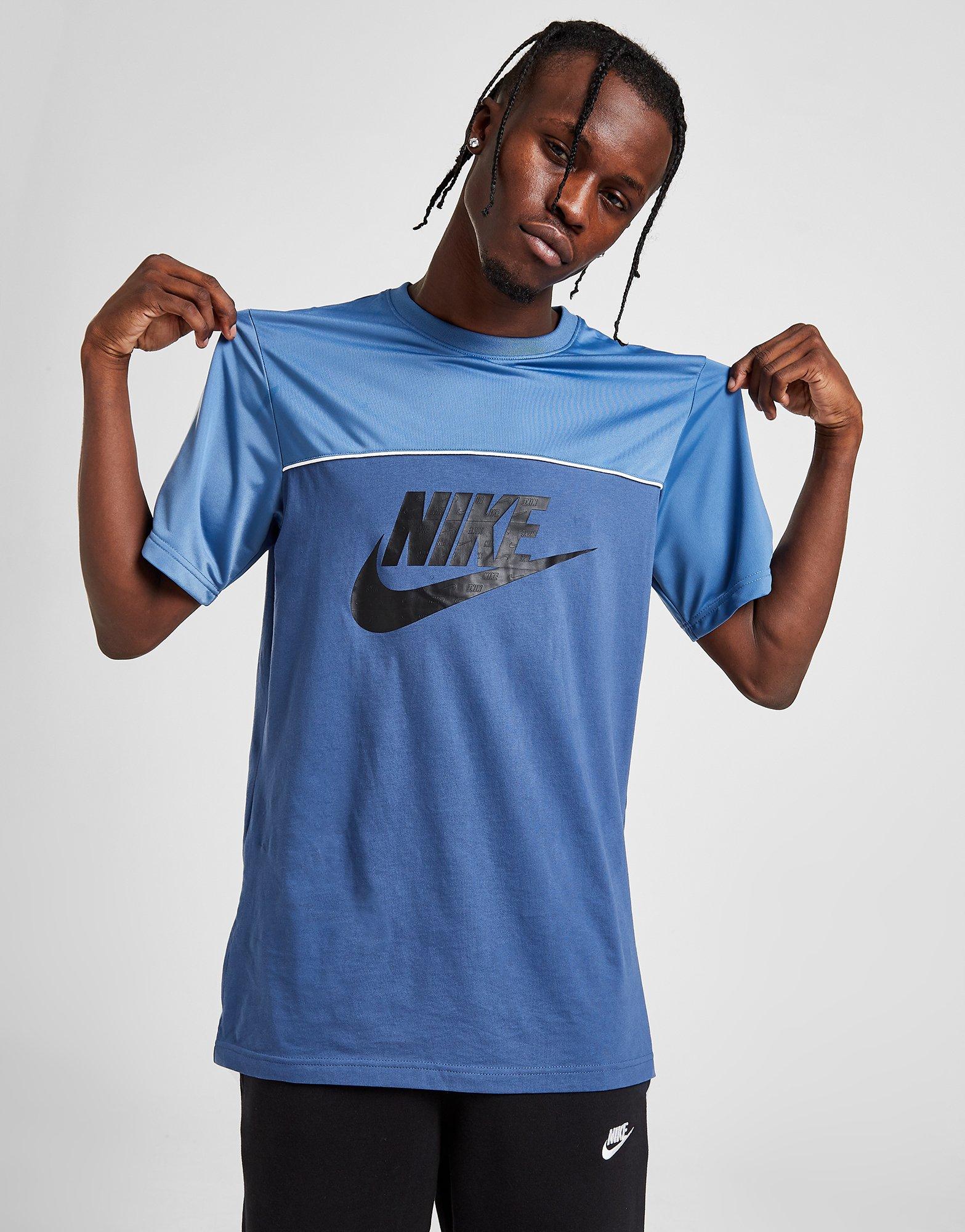 Blue Nike Hybrid T-Shirt | JD Sports