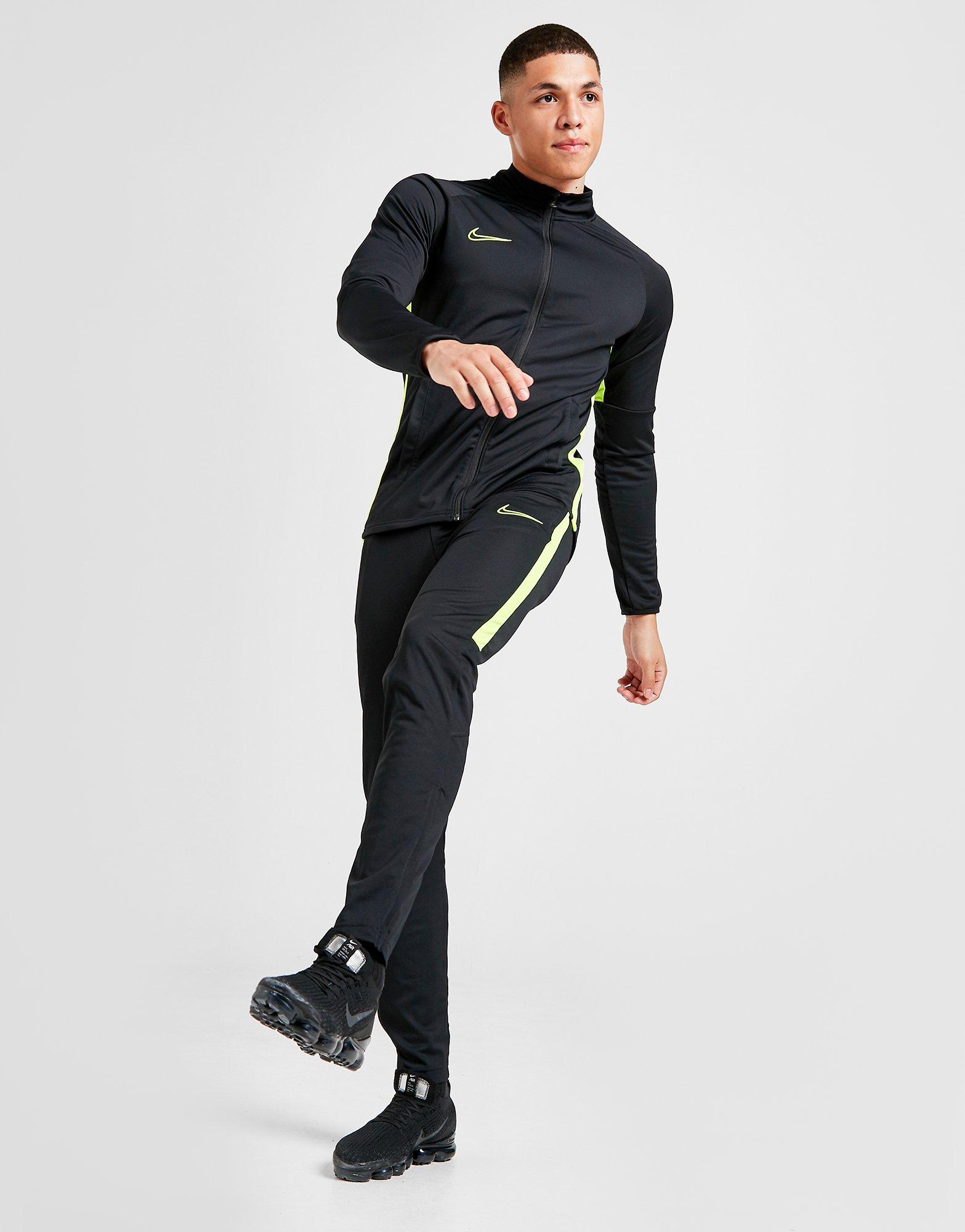 nike academy black tracksuit