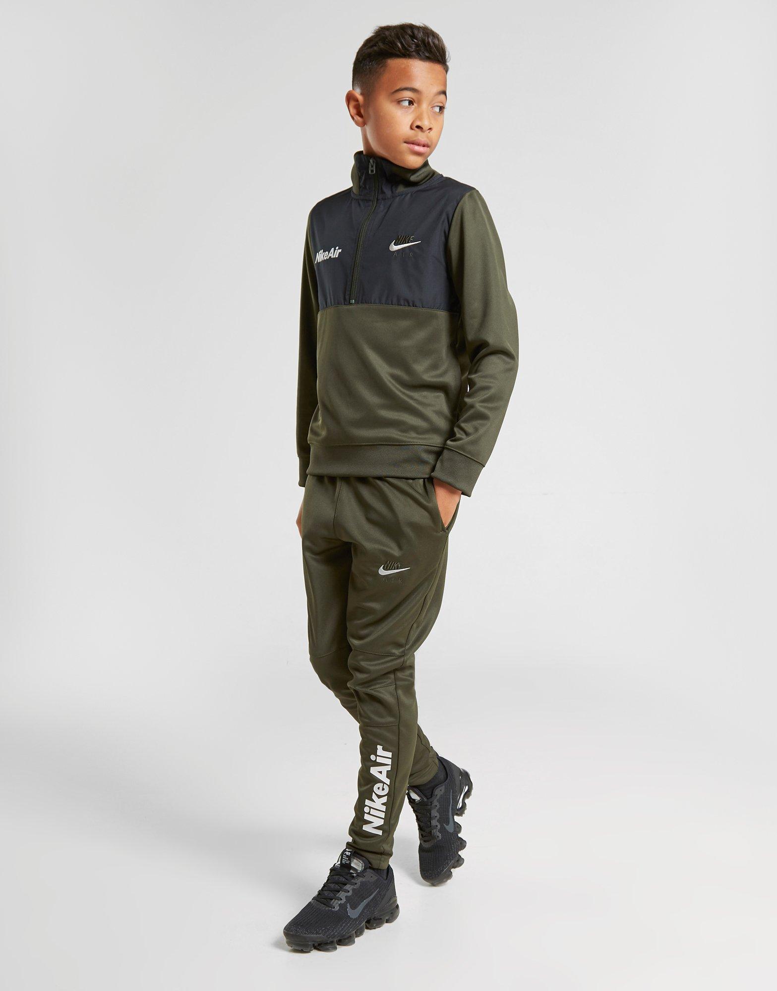 green nike tracksuit junior