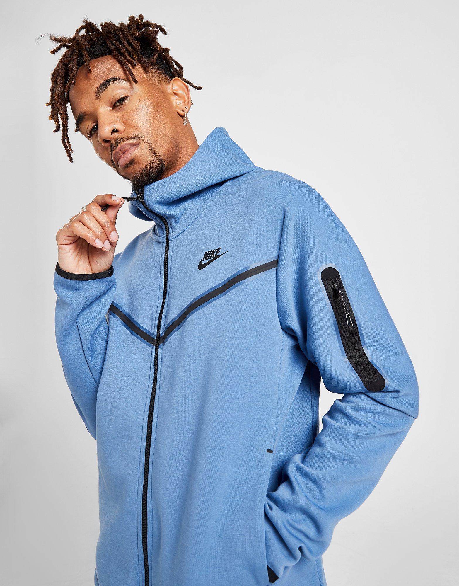 tech fleece hoodie blue