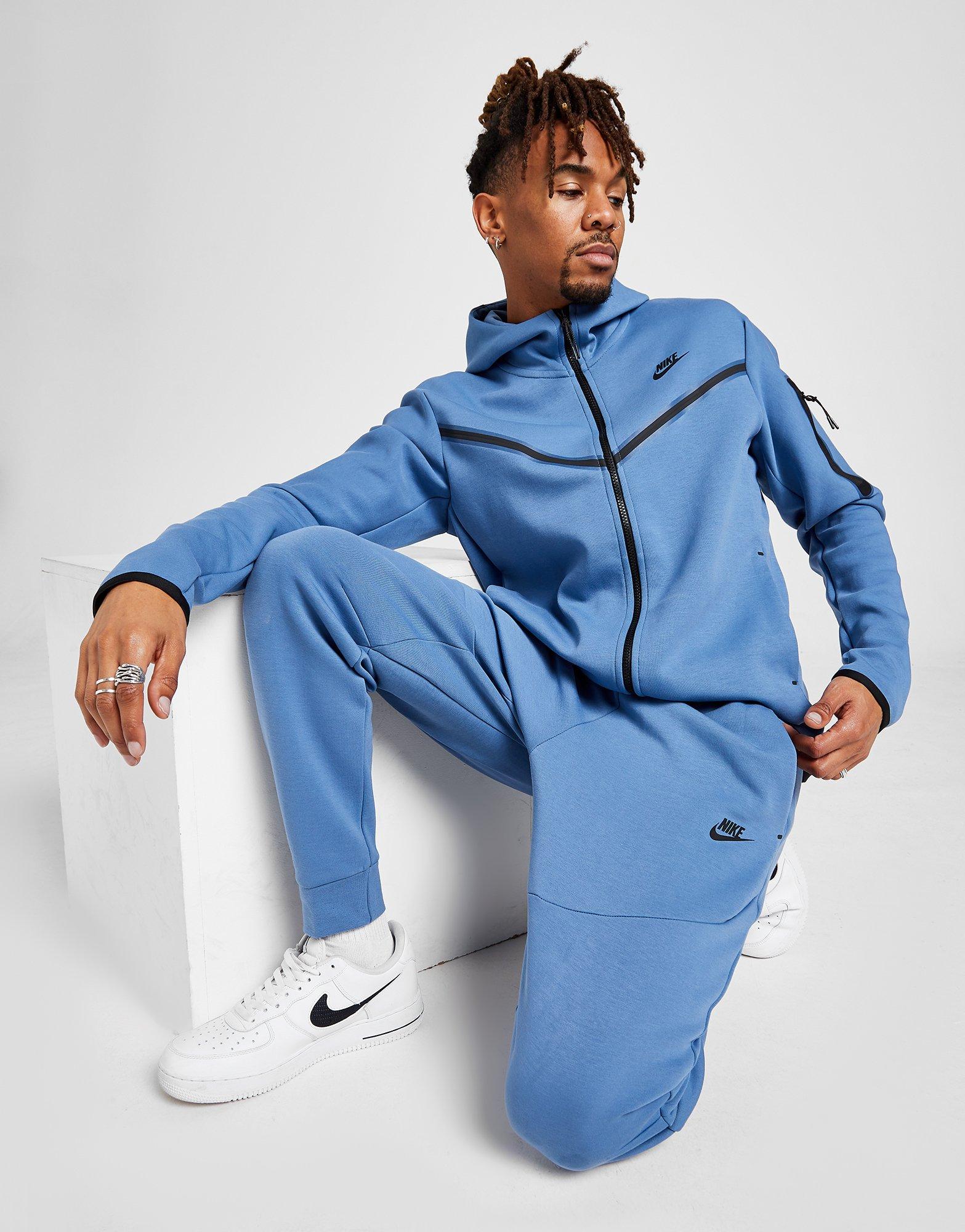 nike tech fleece joggers blue