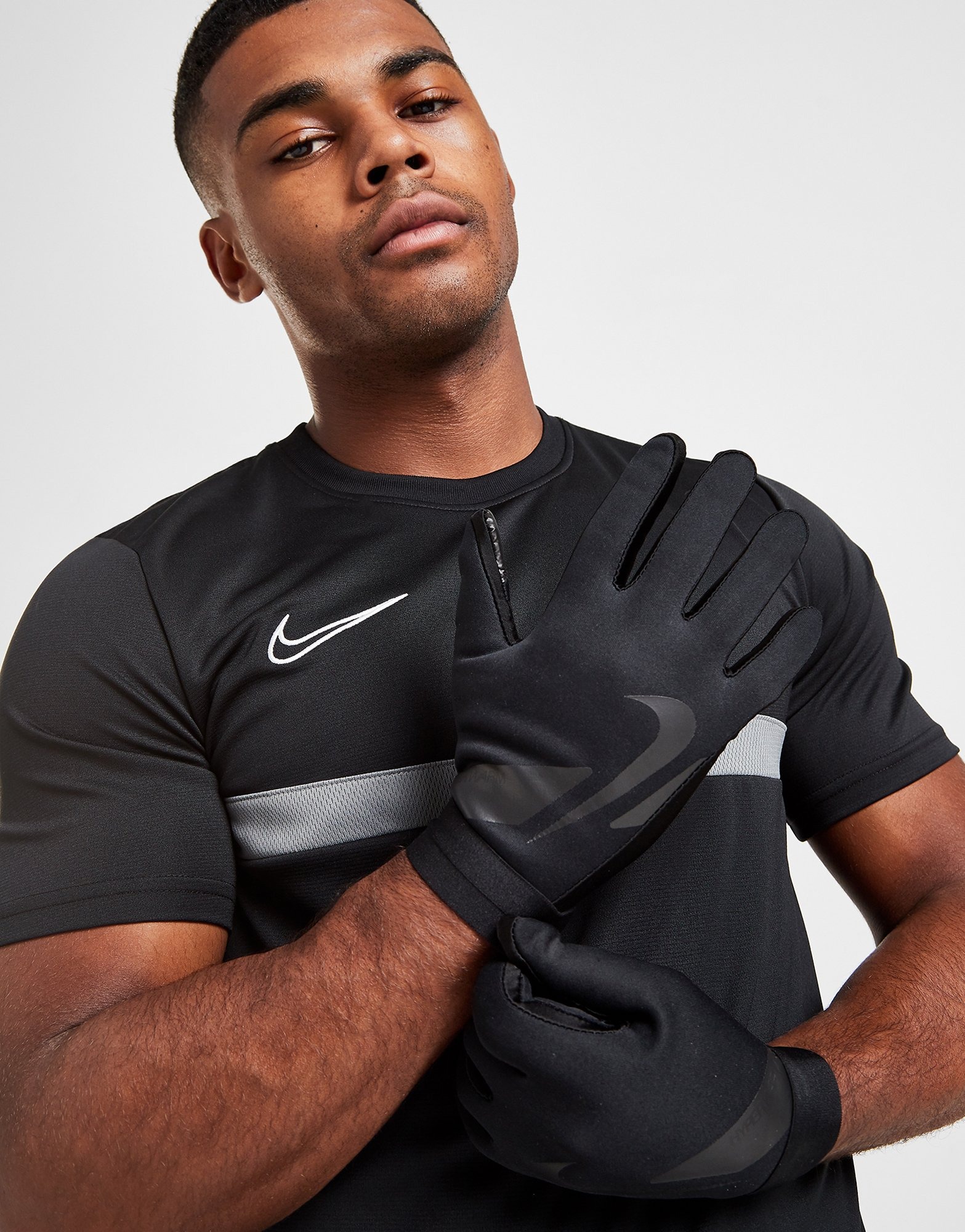 Zwart Nike HyperWarm Academy Handschoenen - Sports