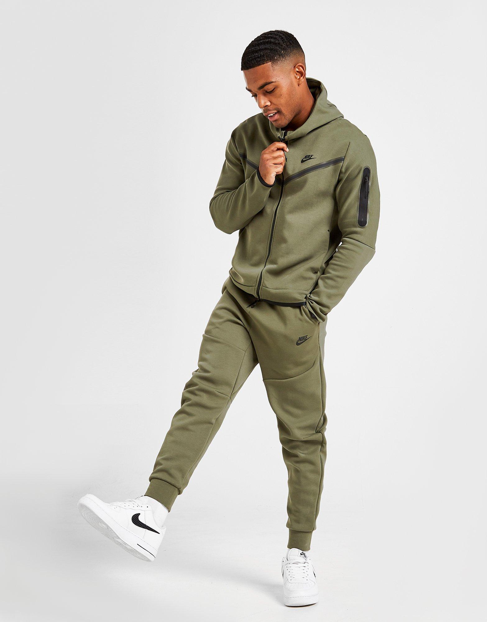 nike tech fleece joggers khaki